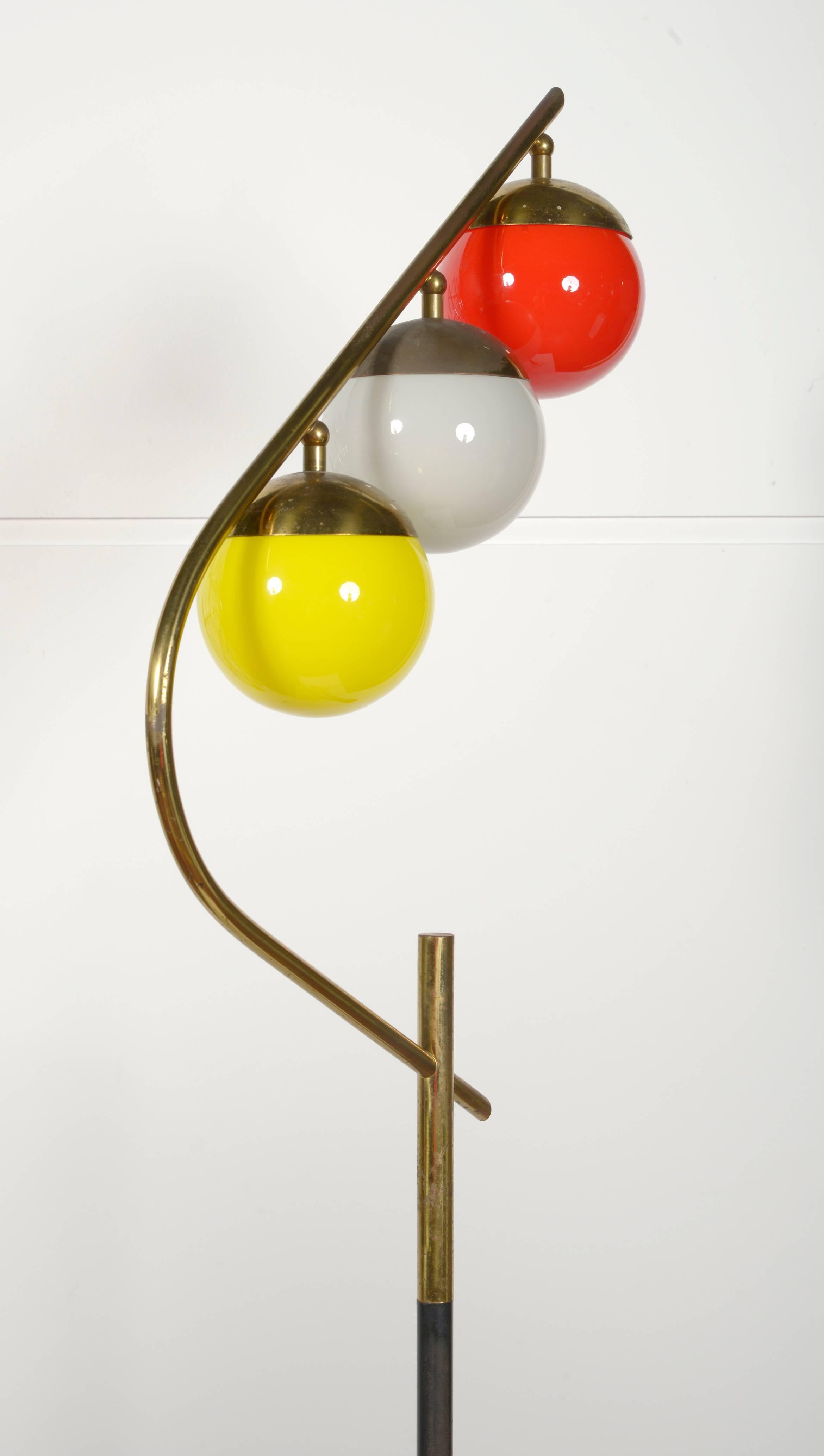 Brass 1960s Italian Floor Lamp For Sale