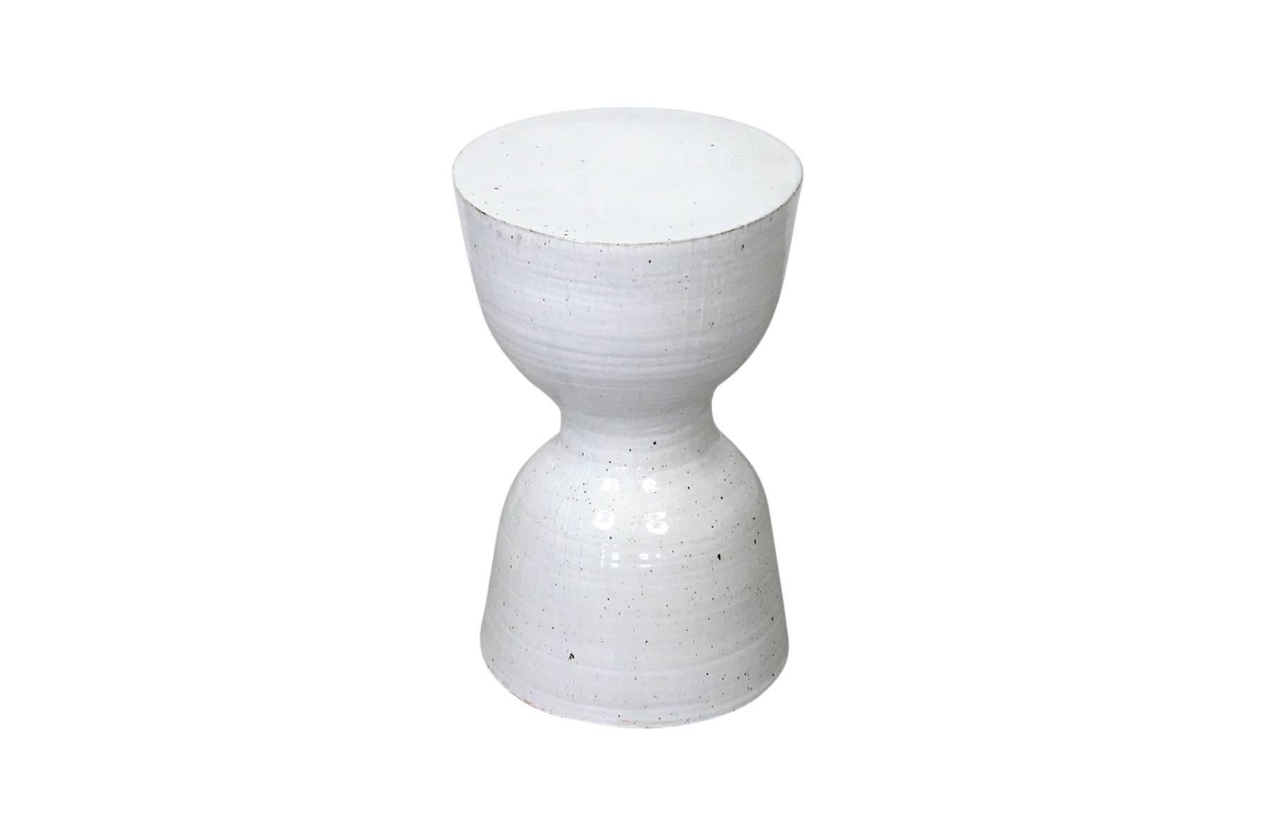 Mid-Century Modern Large Tariki Ceramic Stool