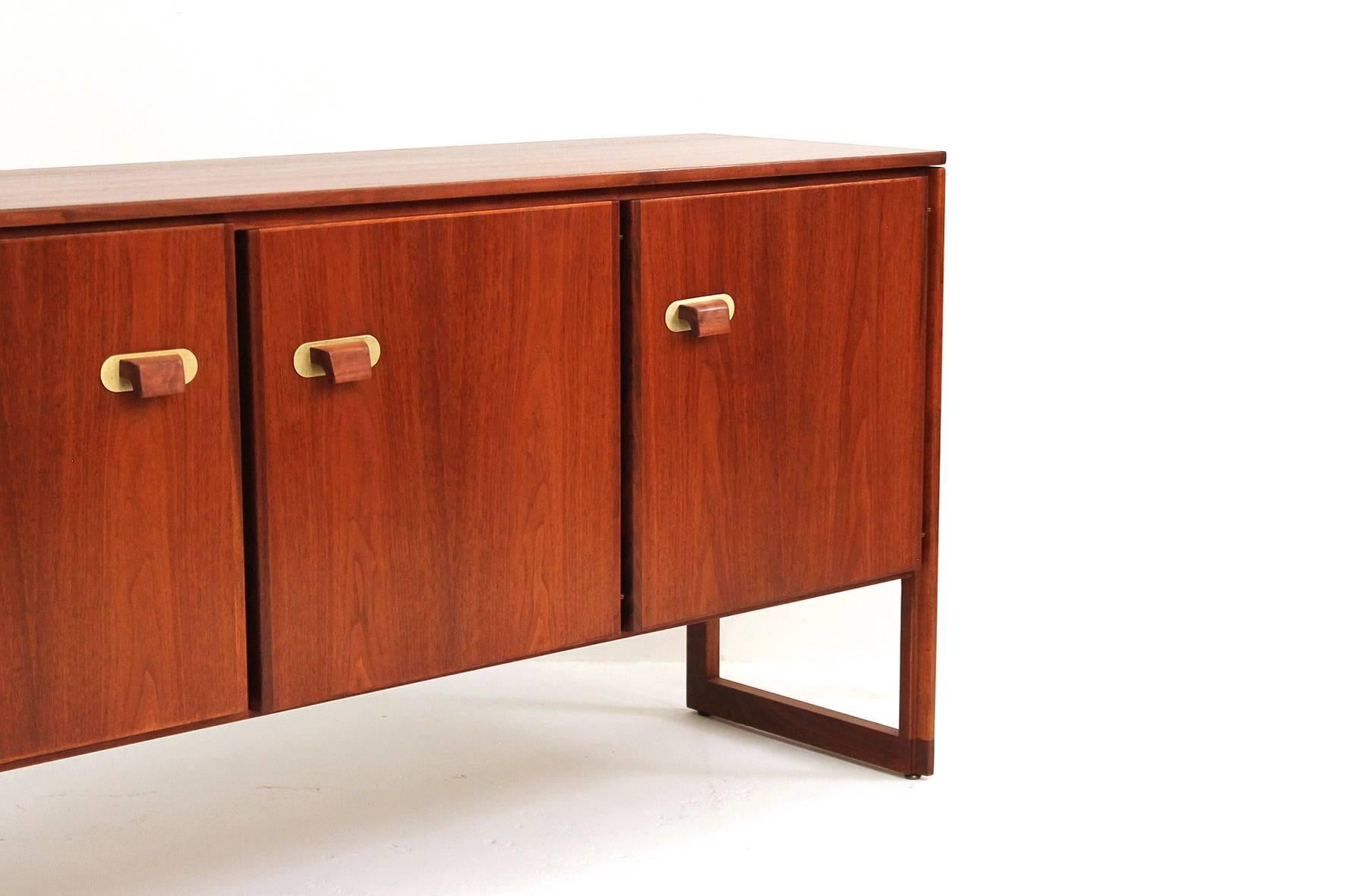 Mid-20th Century Jens Risom Walnut Credenza