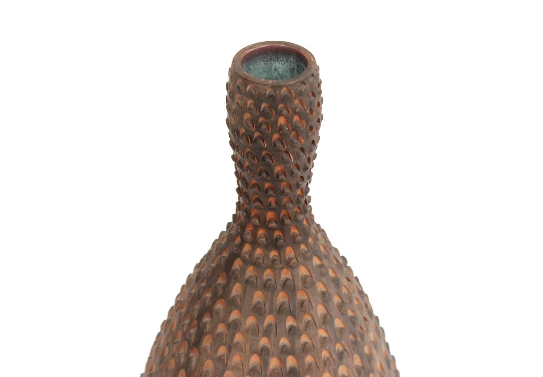Mid-20th Century Italian Raymor Pinecone Pottery Vase
