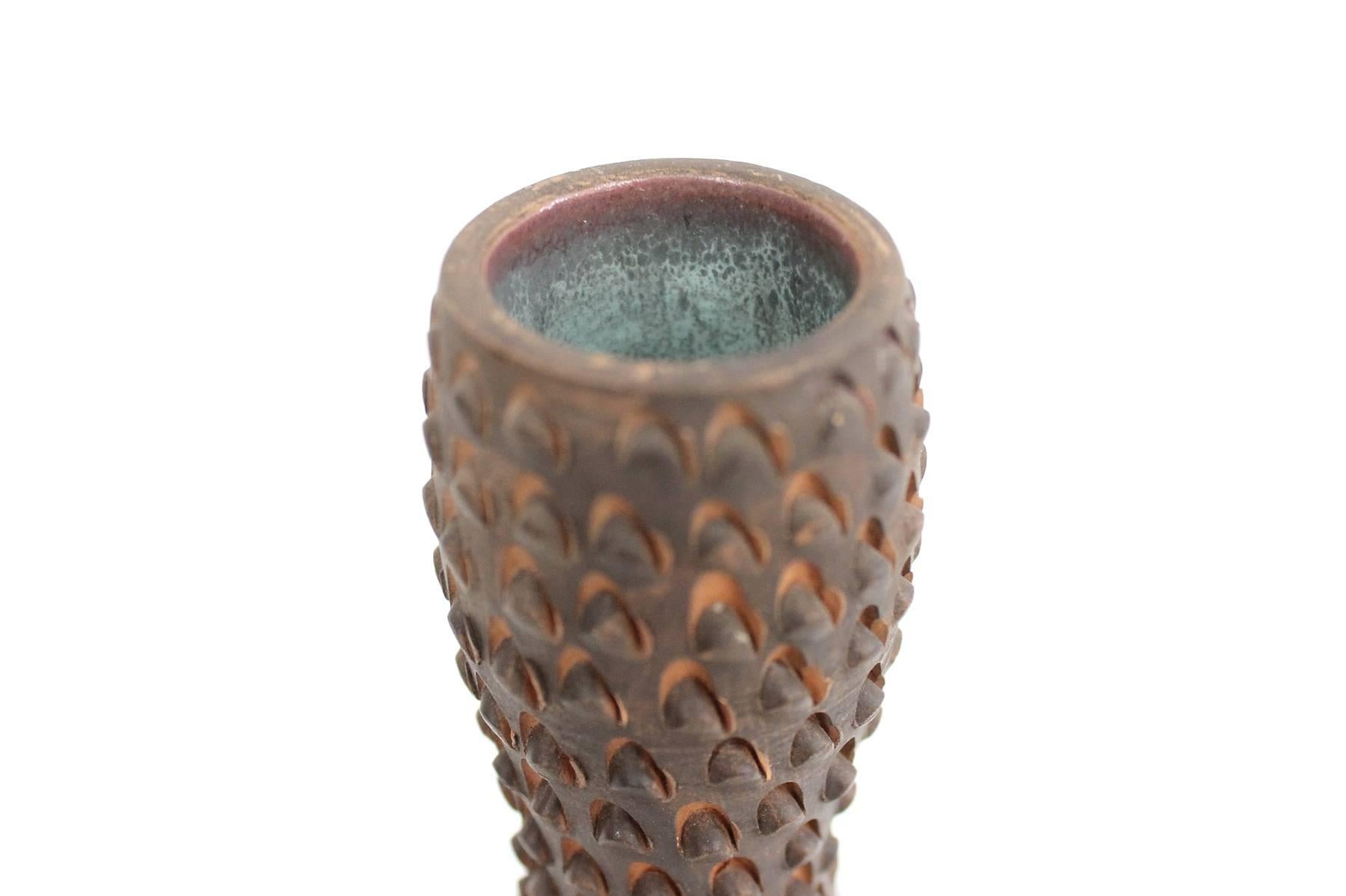 Ceramic Italian Raymor Pinecone Pottery Vase