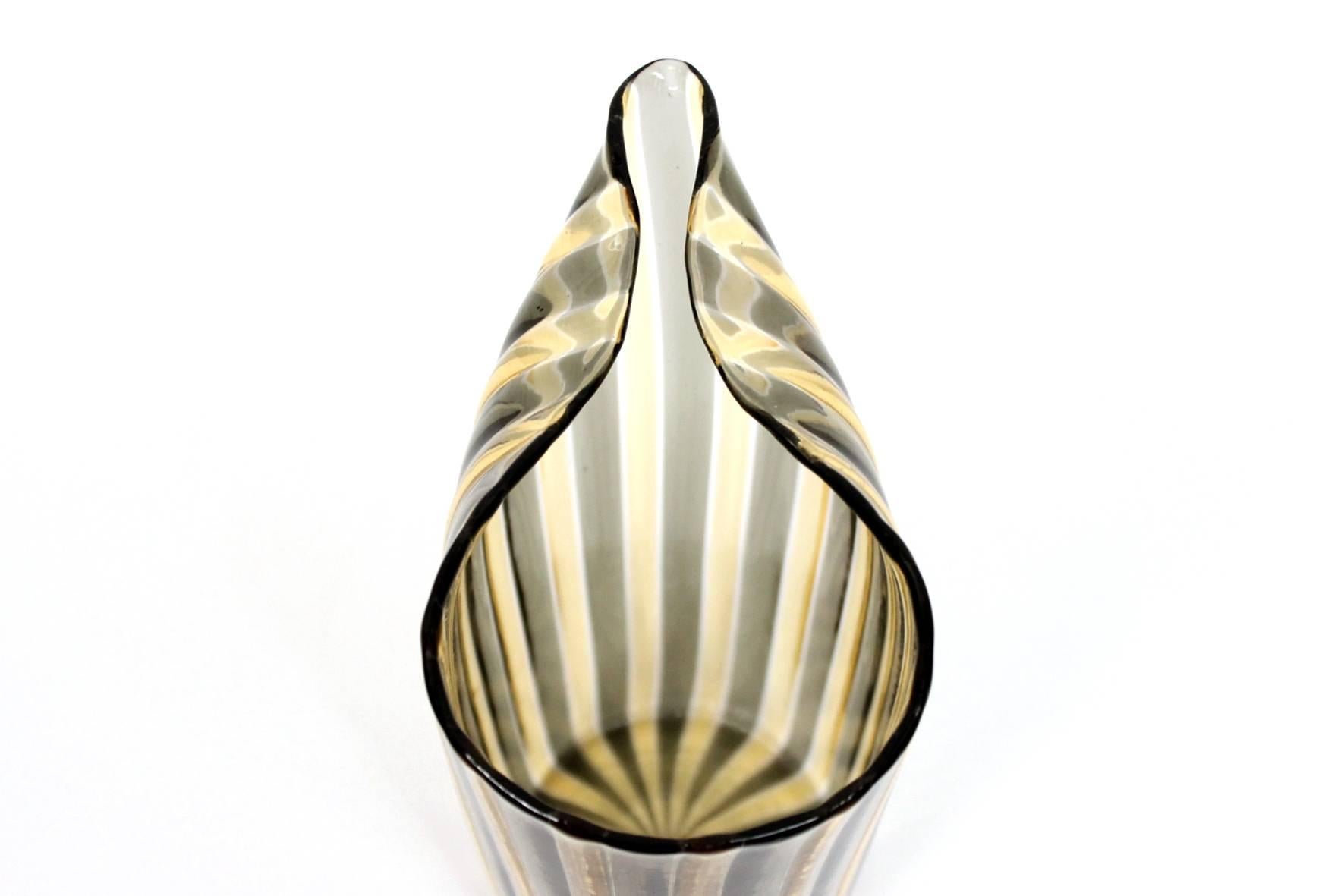 Gio Ponti for Venini “A Canne” Glass Pitcher and Glasses 2