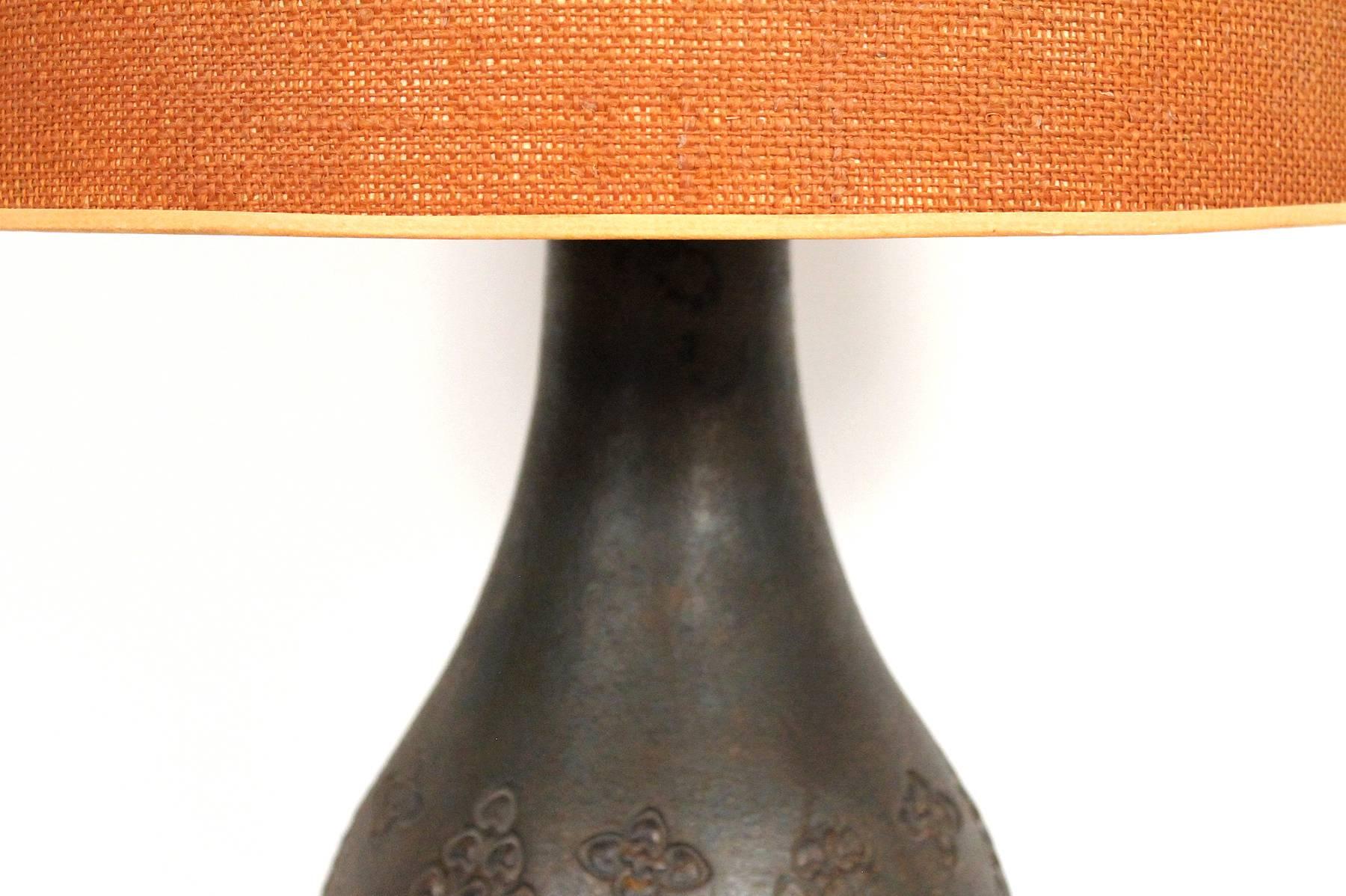 Mid-20th Century Large Scaled Pottery Lamps by Aldo Londi for Bitossi