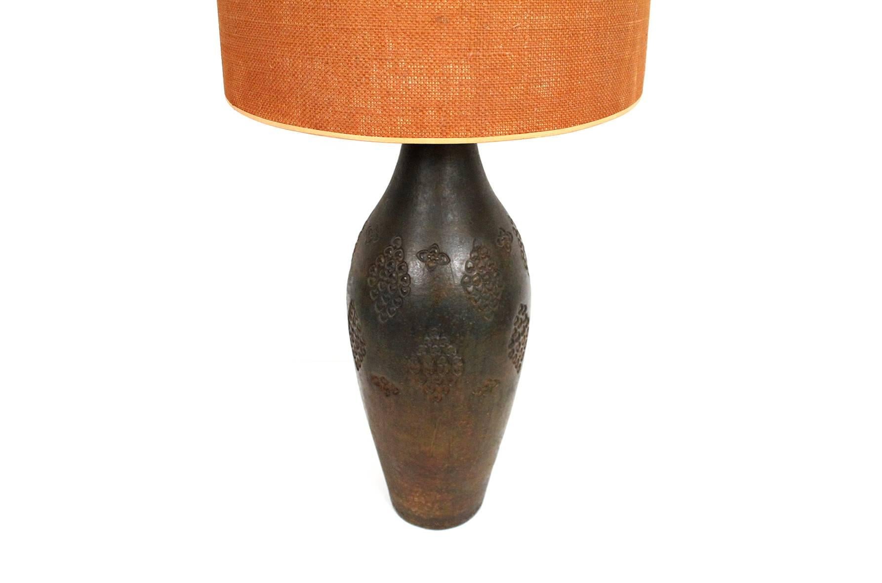 Large Scaled Pottery Lamps by Aldo Londi for Bitossi In Excellent Condition In Waltham, MA