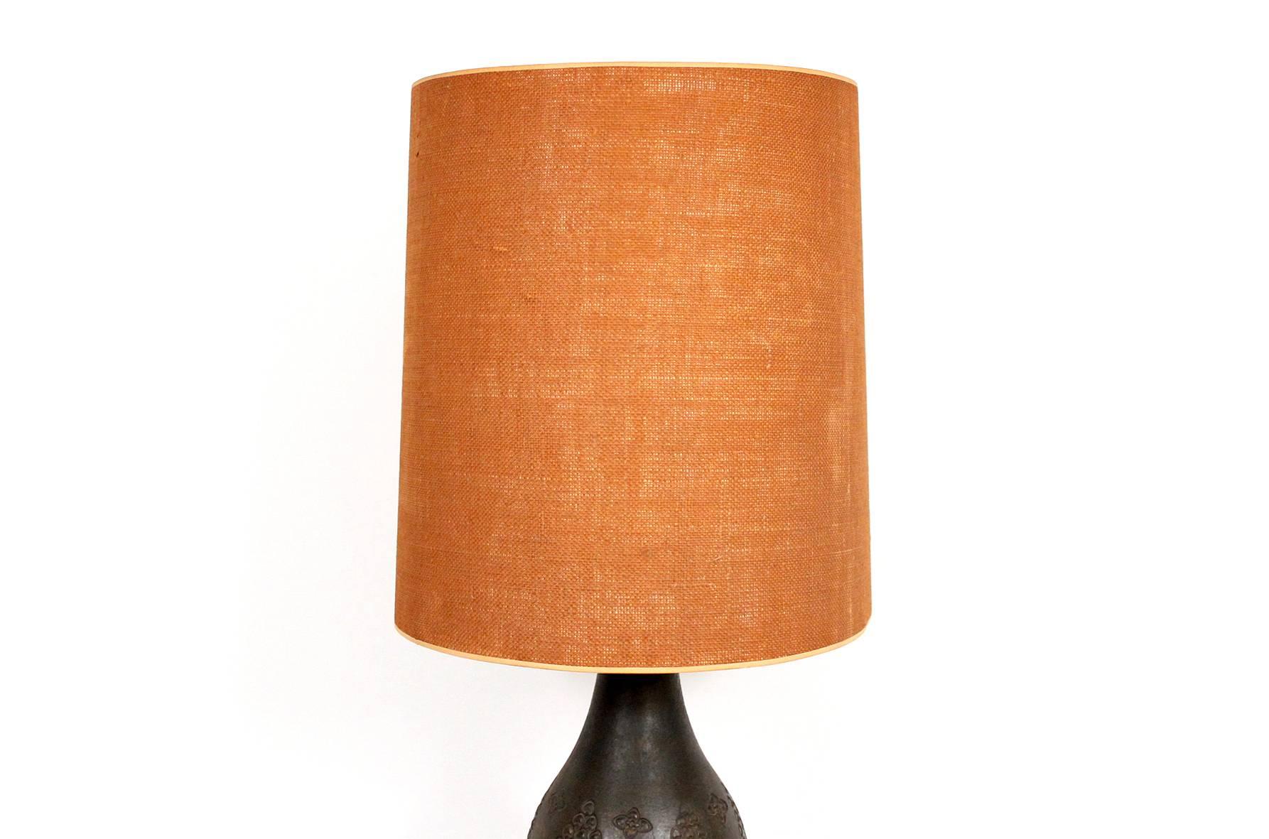 Italian Large Scaled Pottery Lamps by Aldo Londi for Bitossi