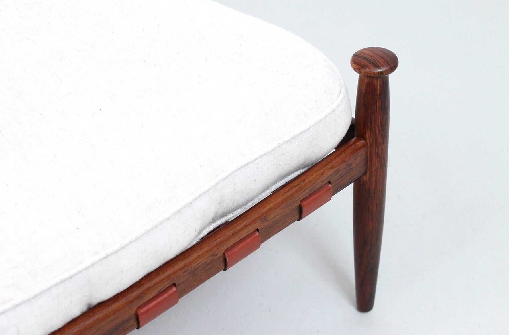 Swedish Rosewood Ottoman by Ire Möbler 1