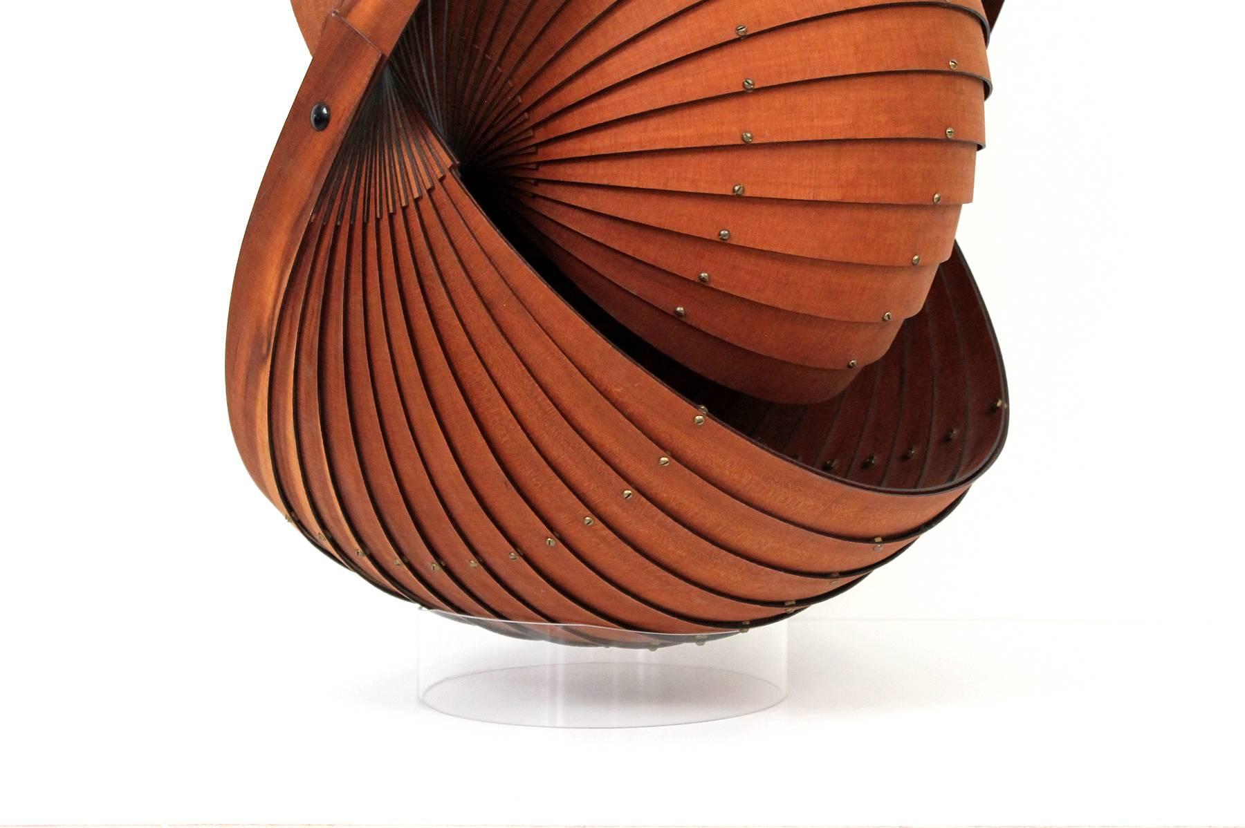 Acrylic Large Scale Wooden Nautilus Sculpture