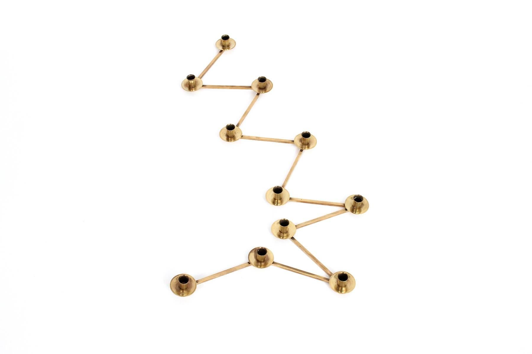 Articulating Swedish Brass Candlestick Collection 2