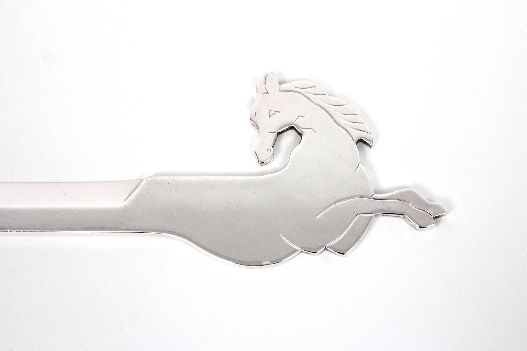 Silver Plate Horse Letter Opener by Hermès 1