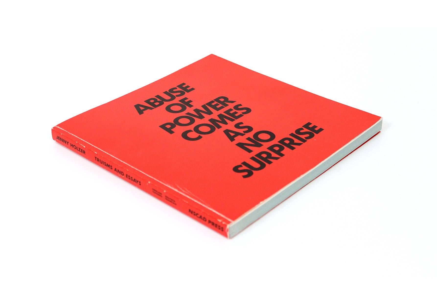 Early and important 1980s artists book by Jenny Holzer.  It's a complete text of Holzers 
