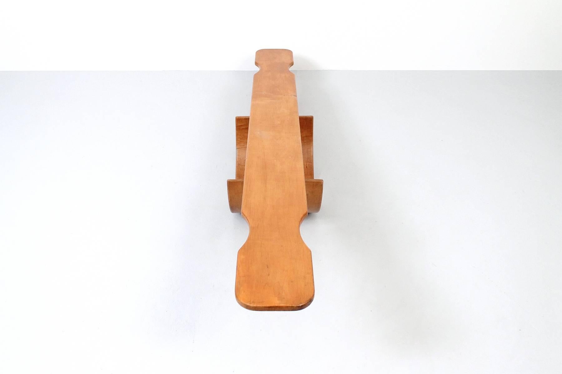 Modernist Child's Plywood Seesaw In Good Condition In Waltham, MA