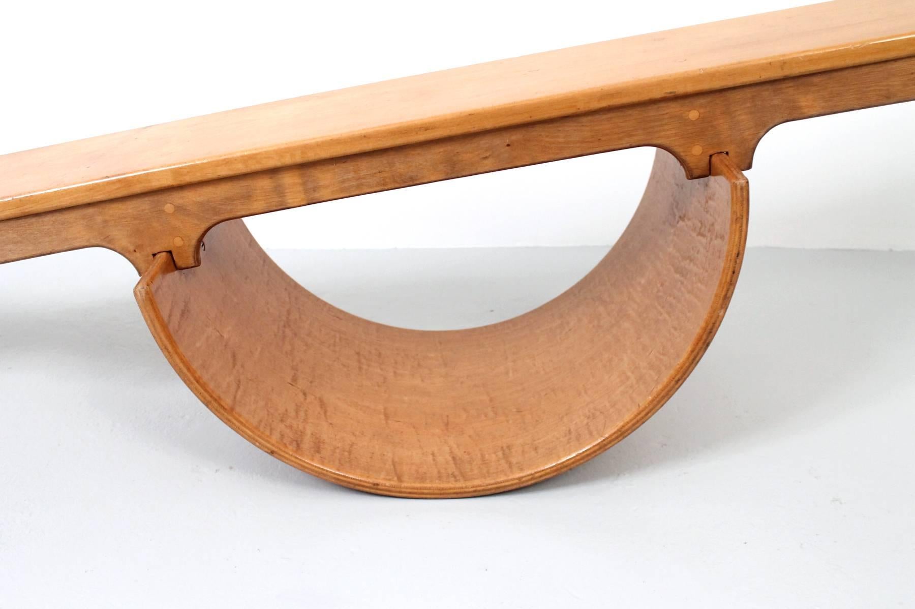 Mid-20th Century Modernist Child's Plywood Seesaw