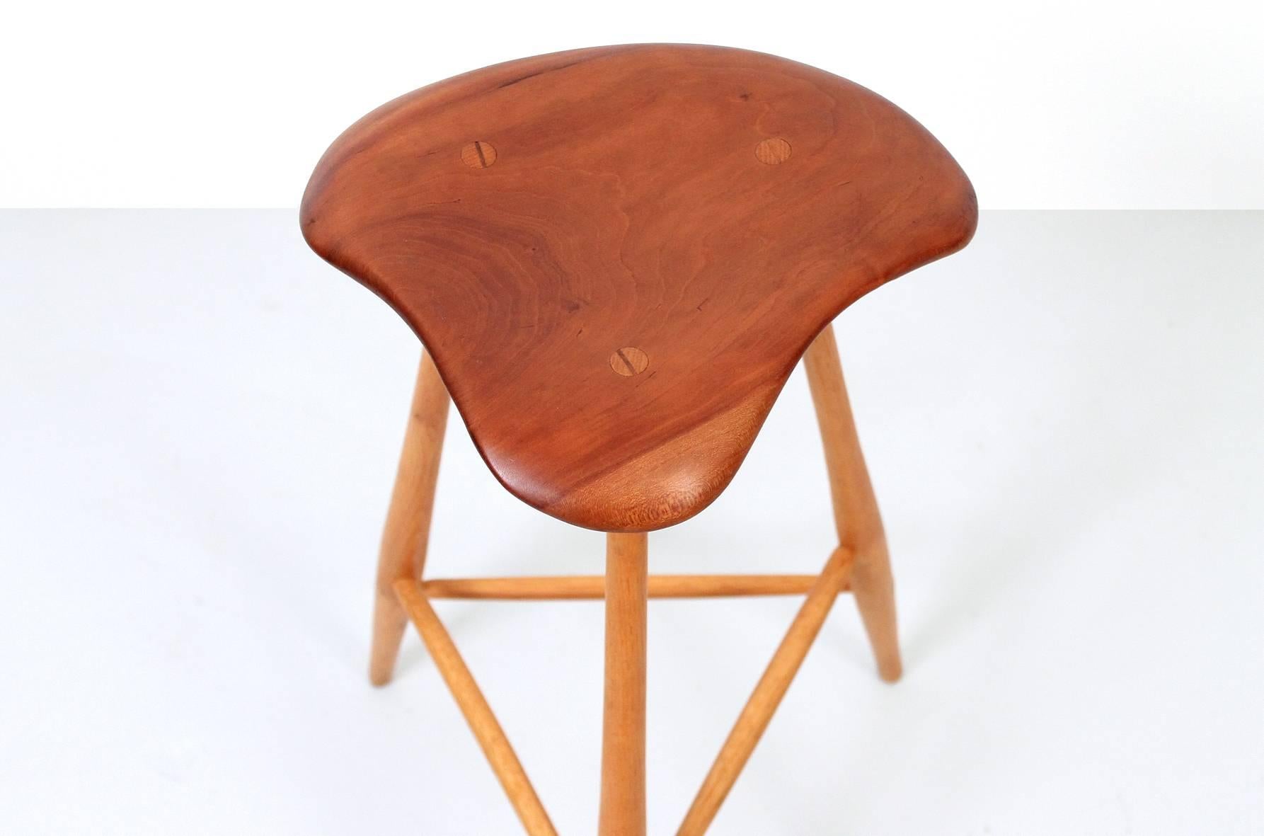 Barstool by Horace B. Hartshaw In Excellent Condition In Waltham, MA