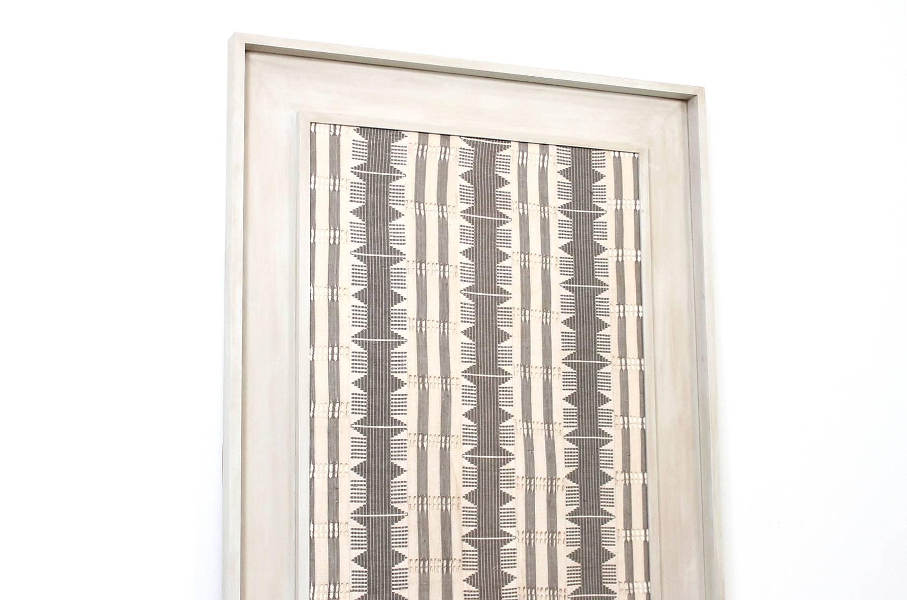 Unknown Large Framed Modernist Textile