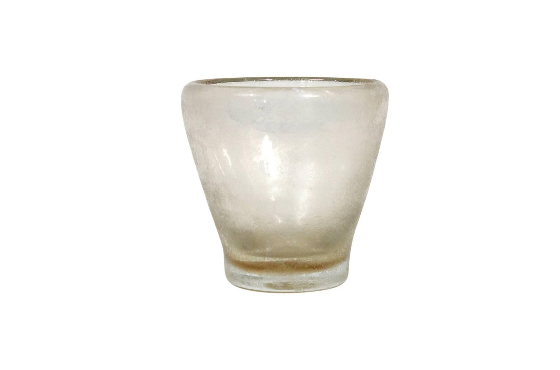 1930s Italian glass vase in the 