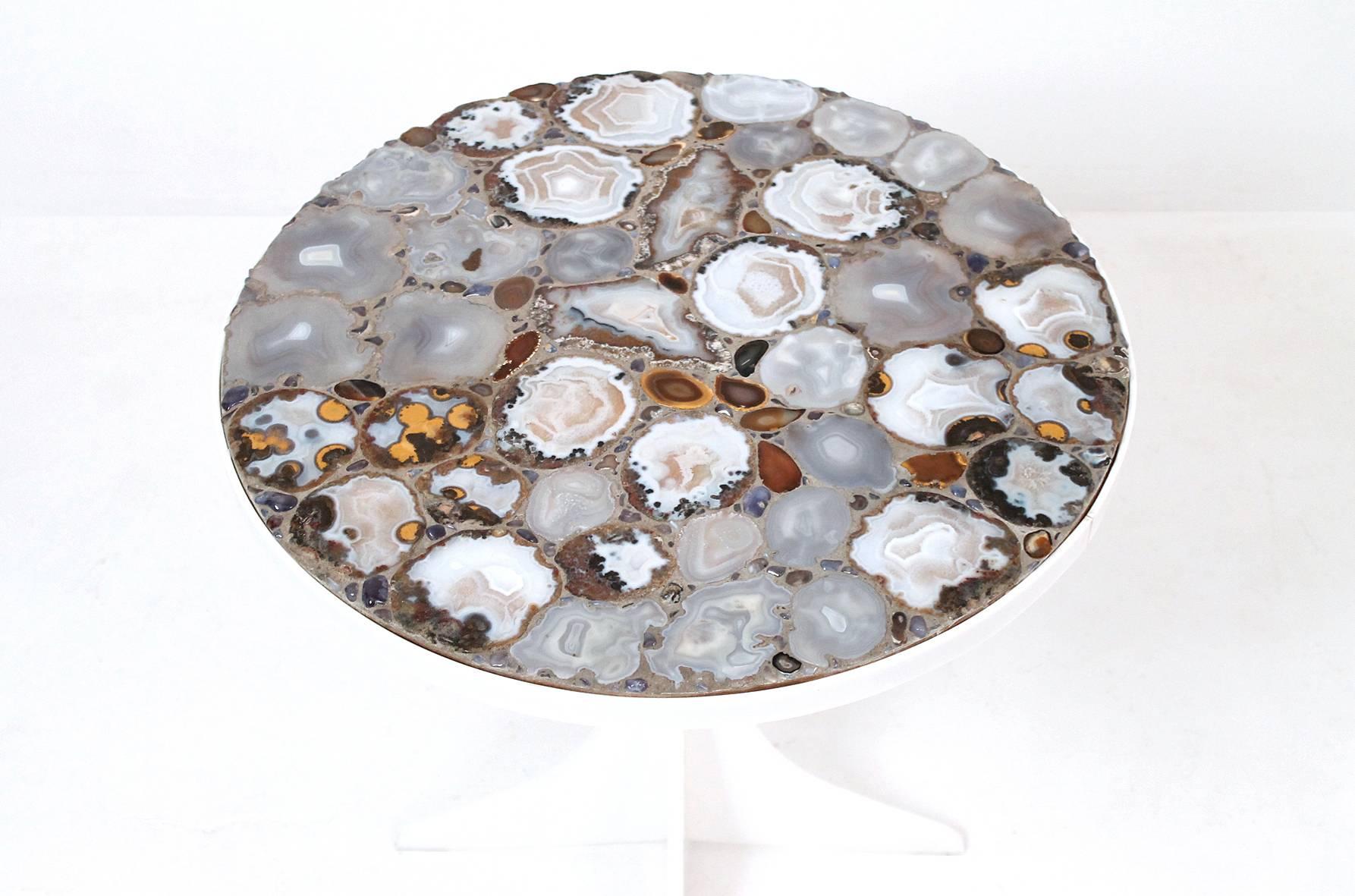American Miriam Rogers Mosaic and Acrylic Table