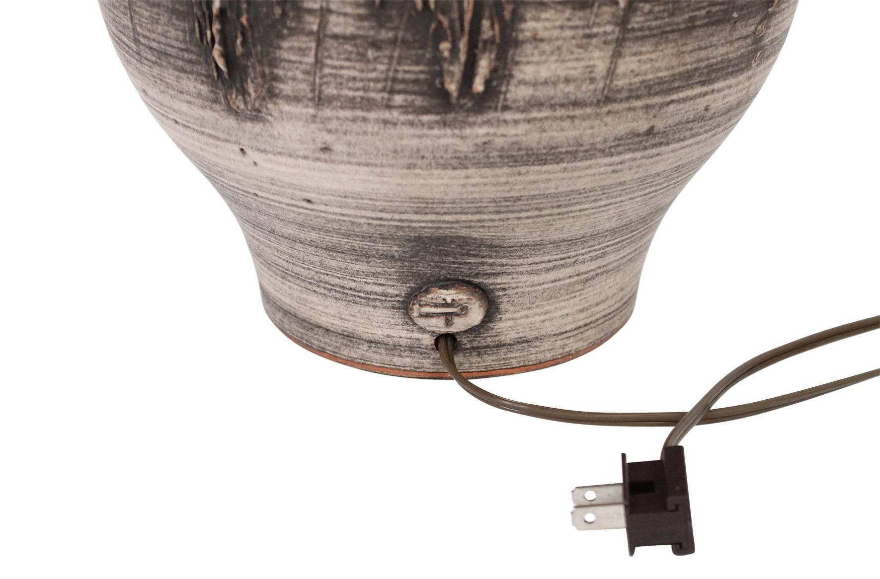 Large Pottery Table Lamp by Design Technics 3