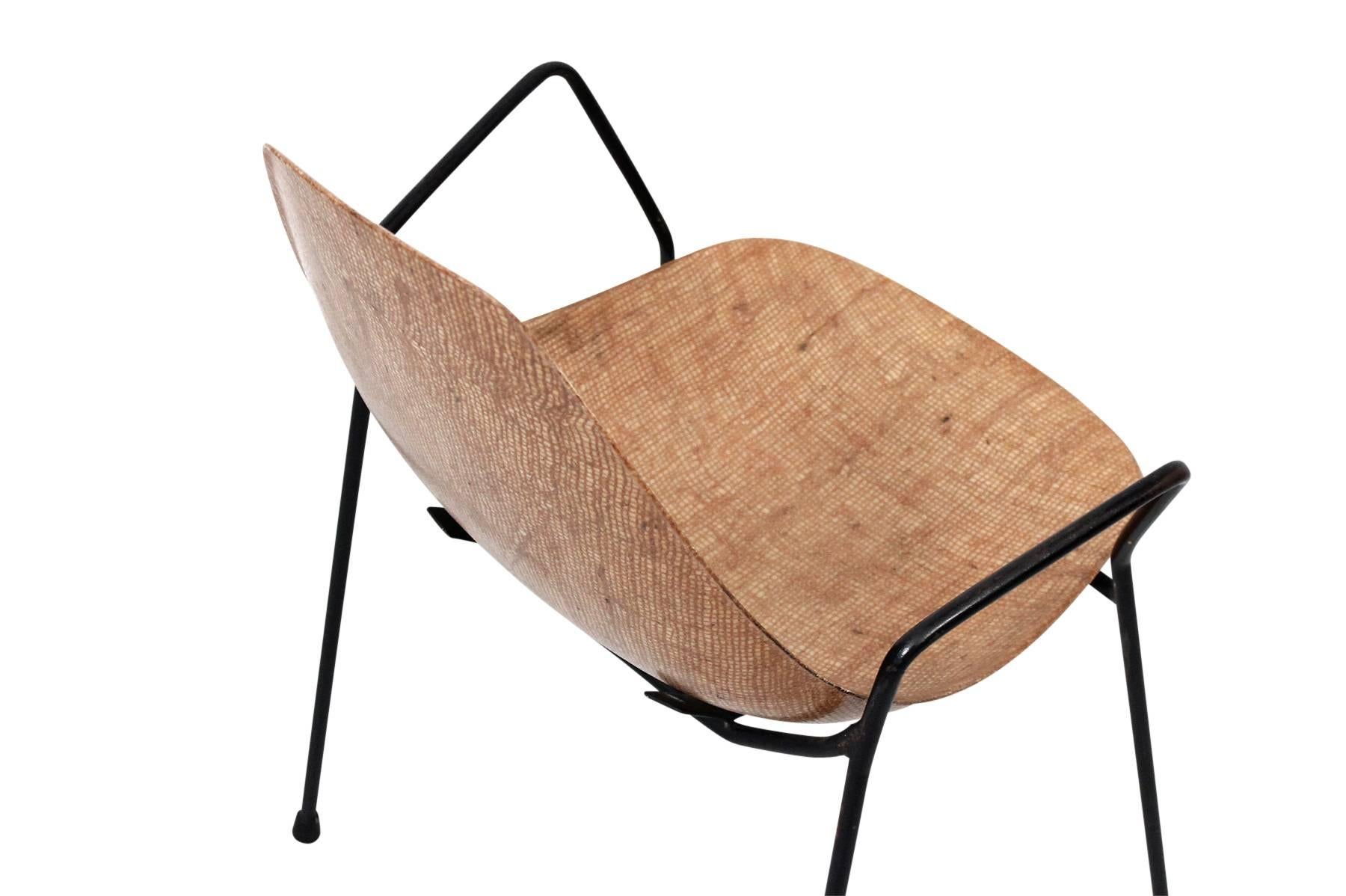 Set of Four Modernist Fiberglass Chairs 2