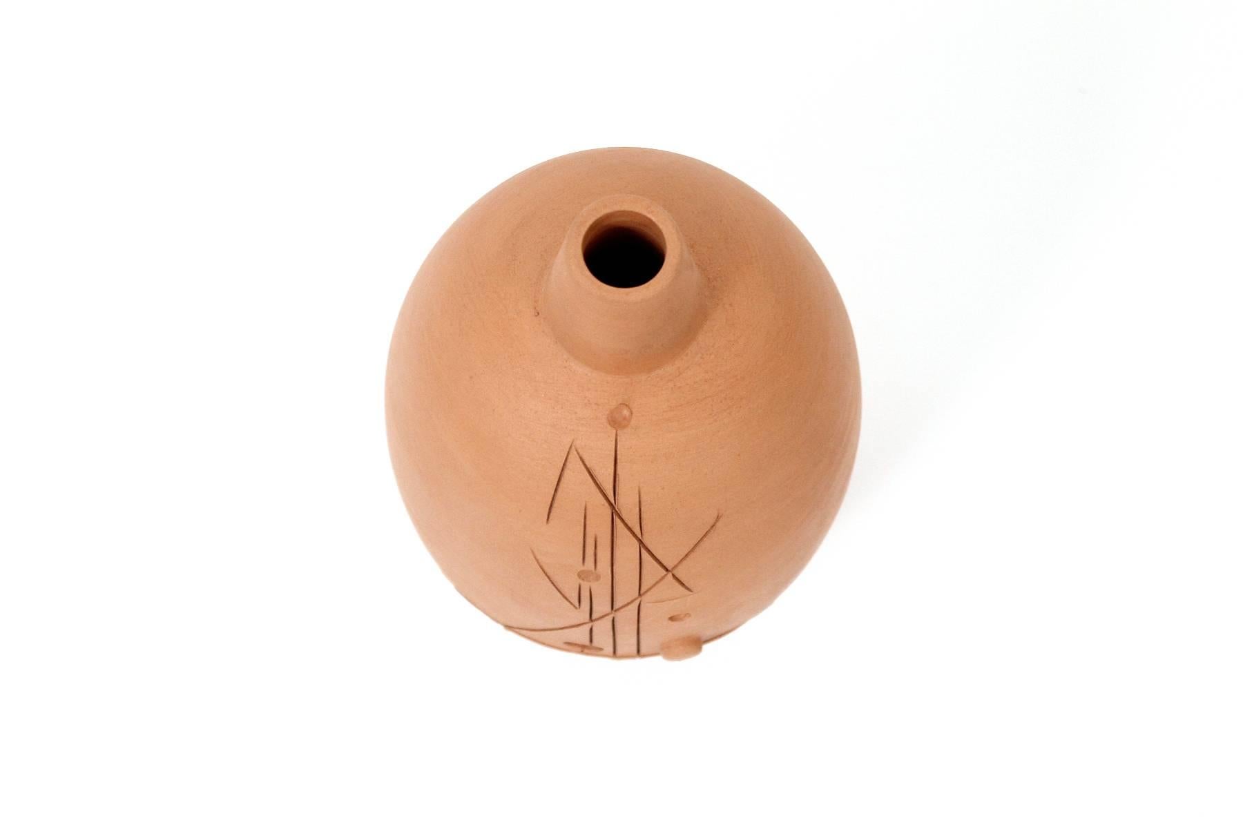 Ceramic Pair of Italian Raymor Pottery Vases
