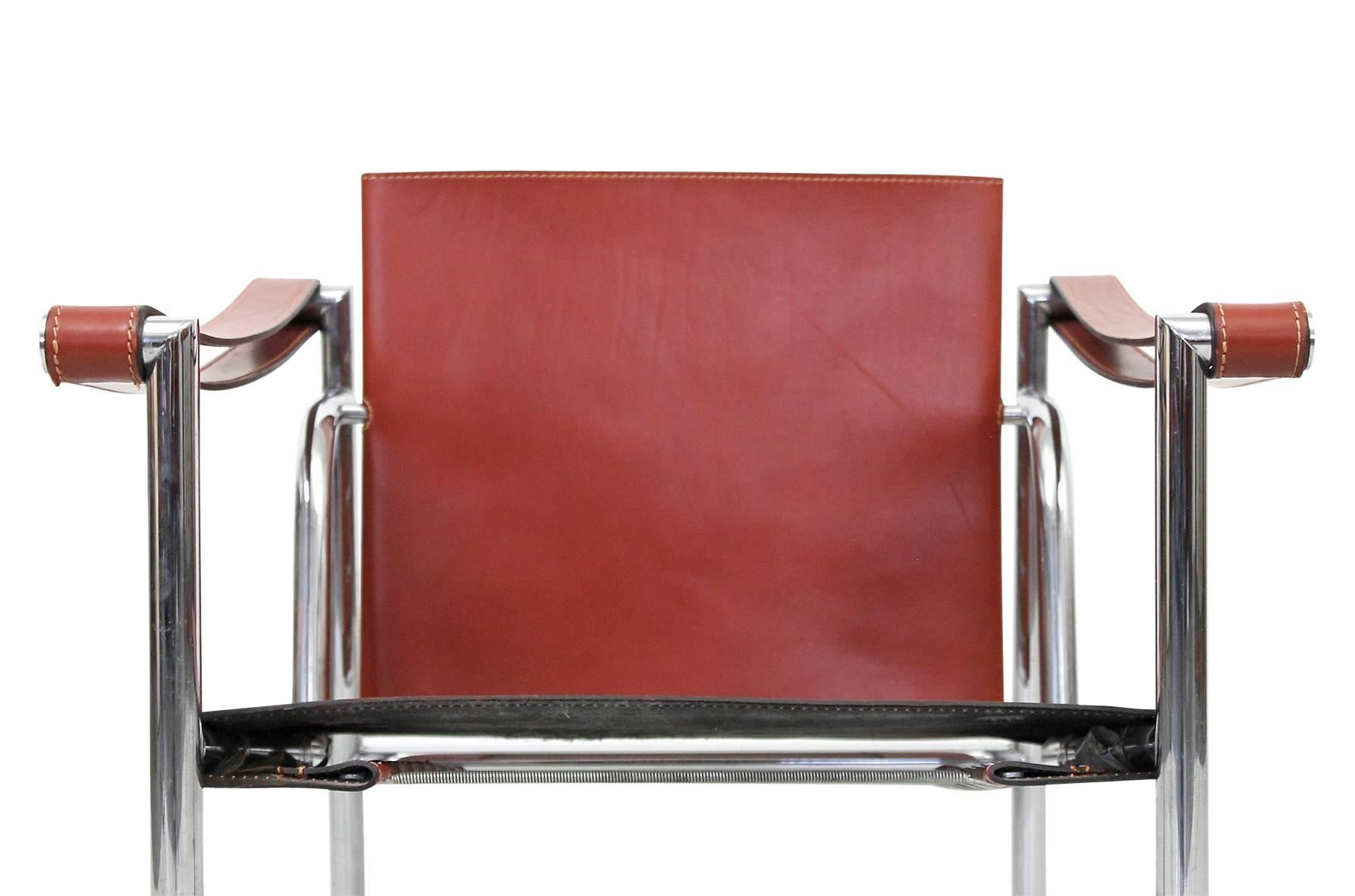 Steel Pair of Le Corbusier LC1 Lounge Chairs for Cassina