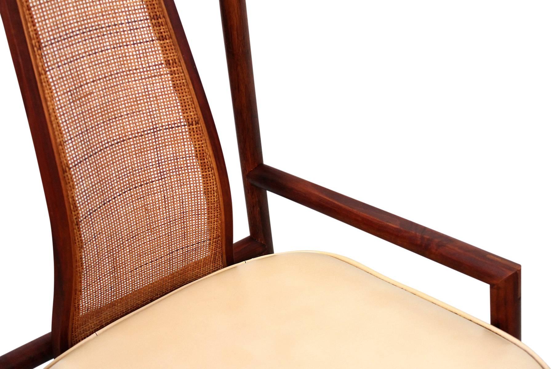 Leather Rare John Kapel for Glenn Pair of Chairs