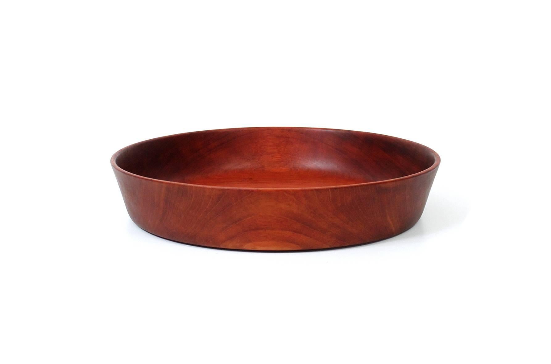 American Large Turned Wood Centerpiece Bowl by William Frost