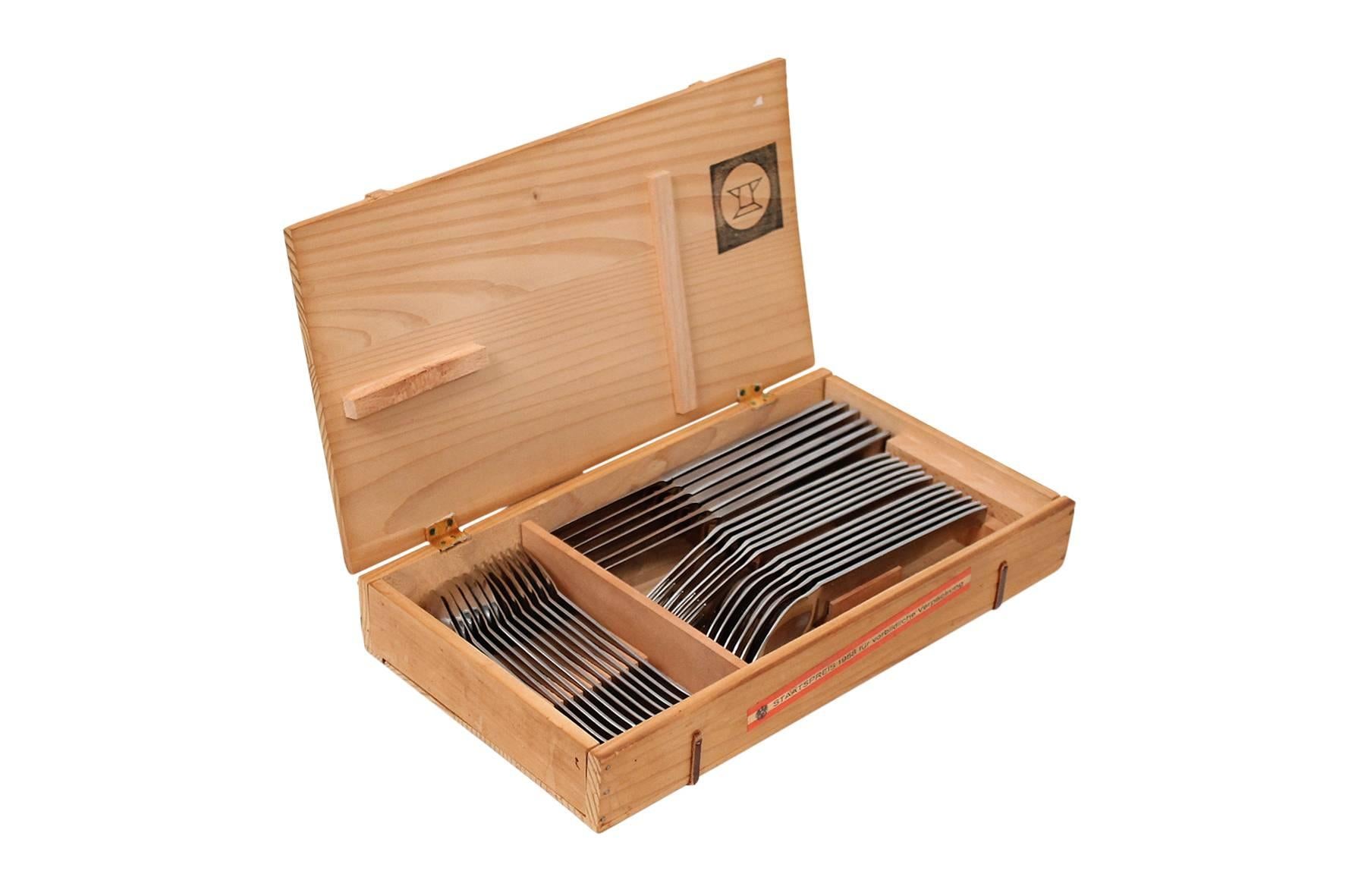 Mid-Century Modern Carl Auböck Amboss 2060 Flatware Set