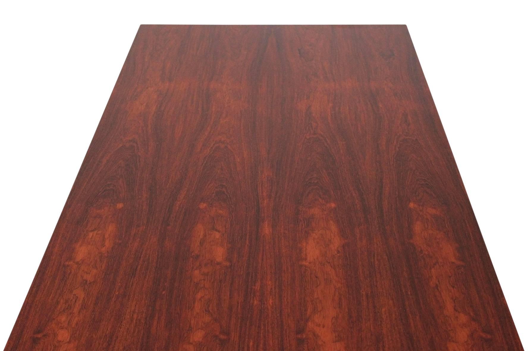 Minimalist Exotic Wood Desk by Drexel 1