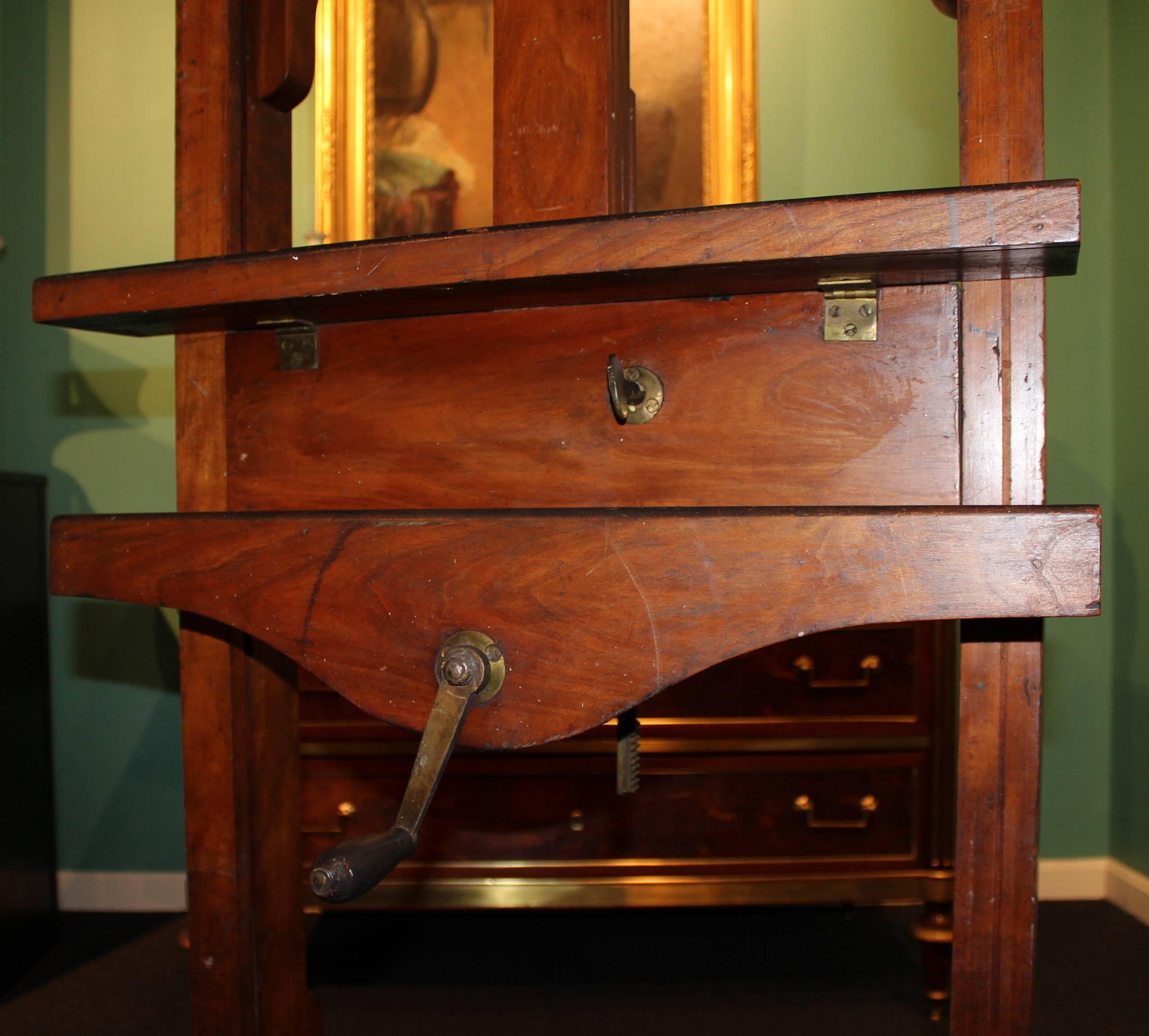 20th Century William McGregor Paxton's Artist Easel in Cherrywood from Fenway Studios, Boston