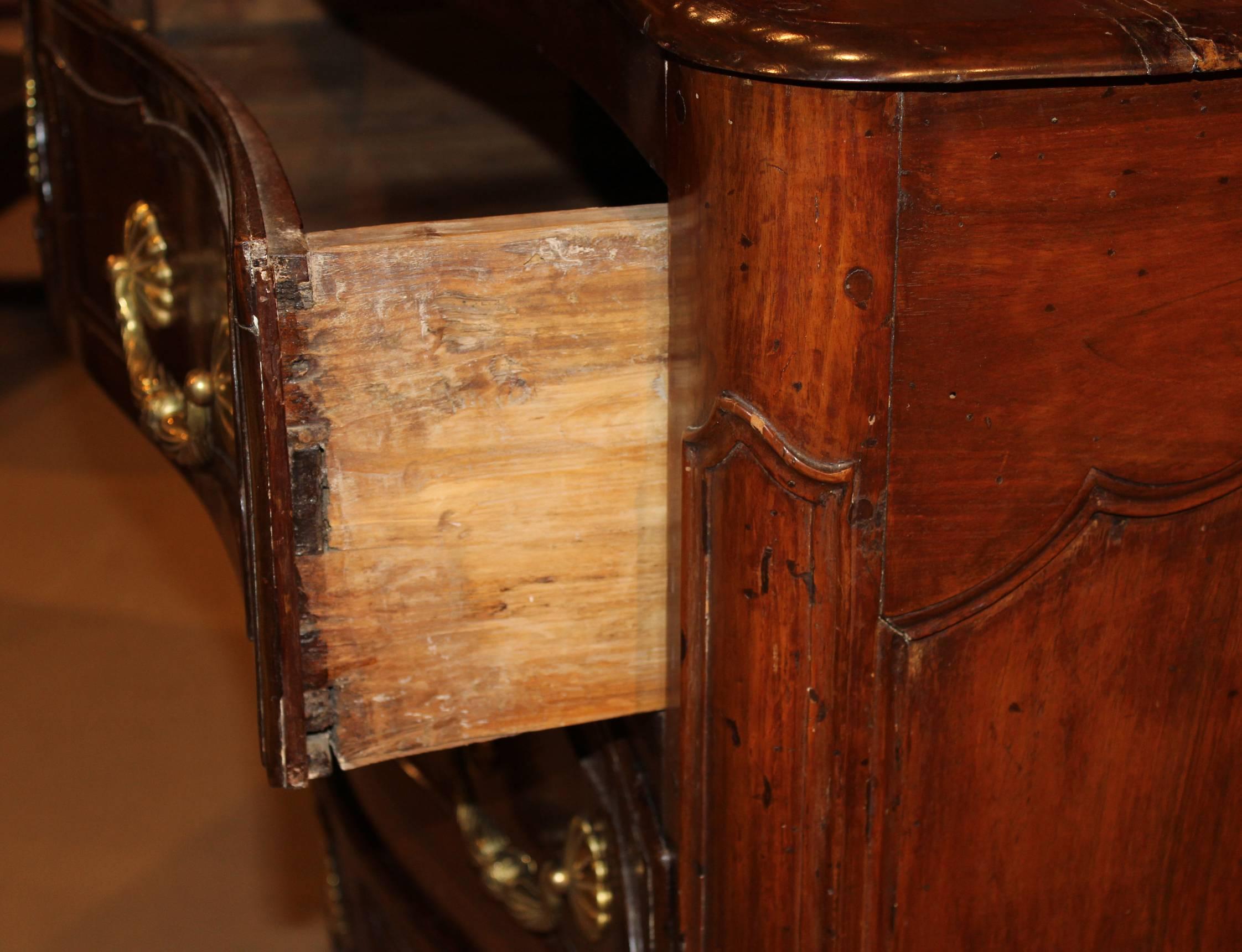 18th Century Fruitwood French Three-Drawer Commode For Sale 2