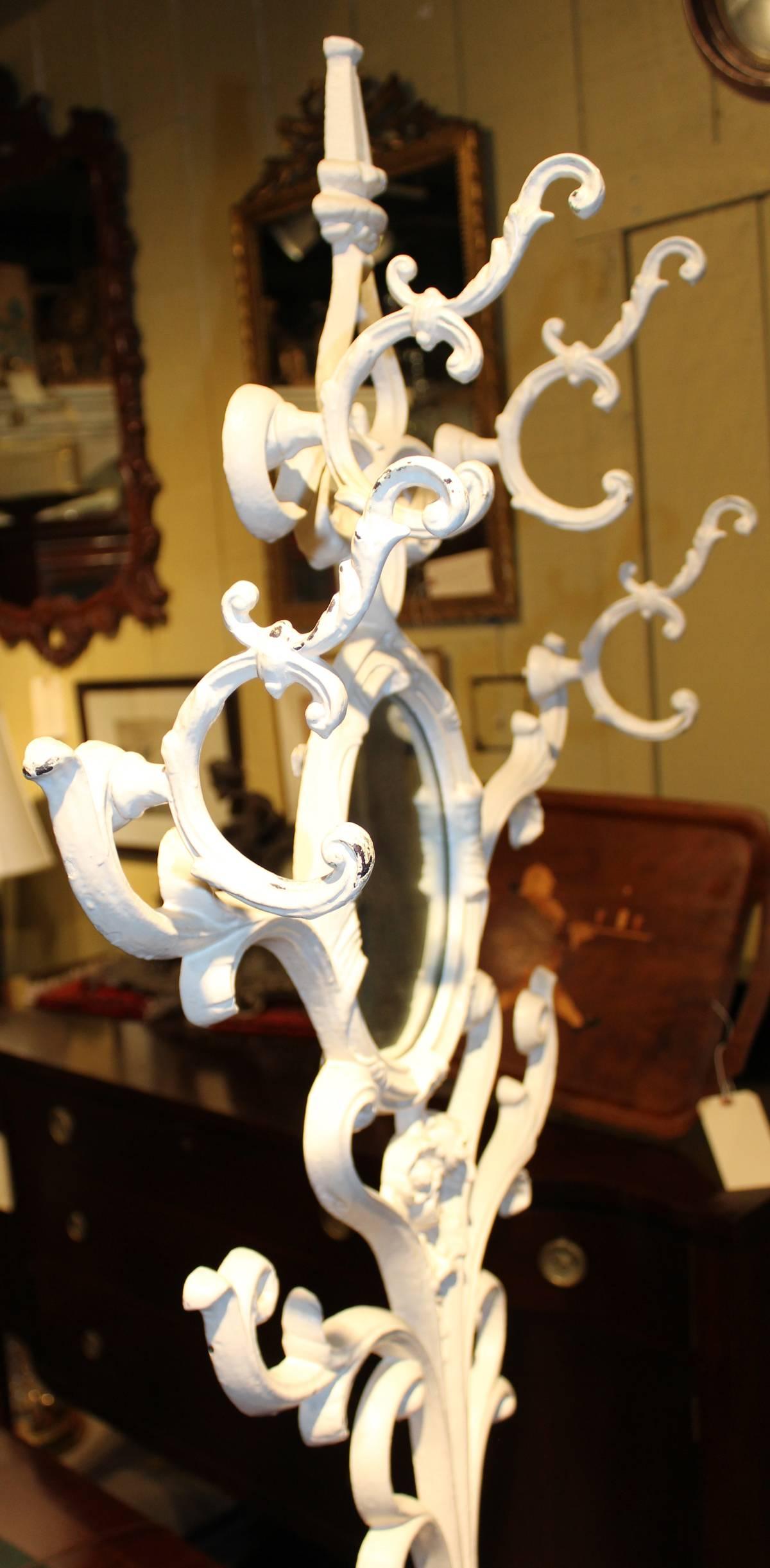 antique hall tree hooks
