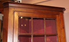 Federal Period Cherry Corner Cupboard with Glazed Door, circa 1820