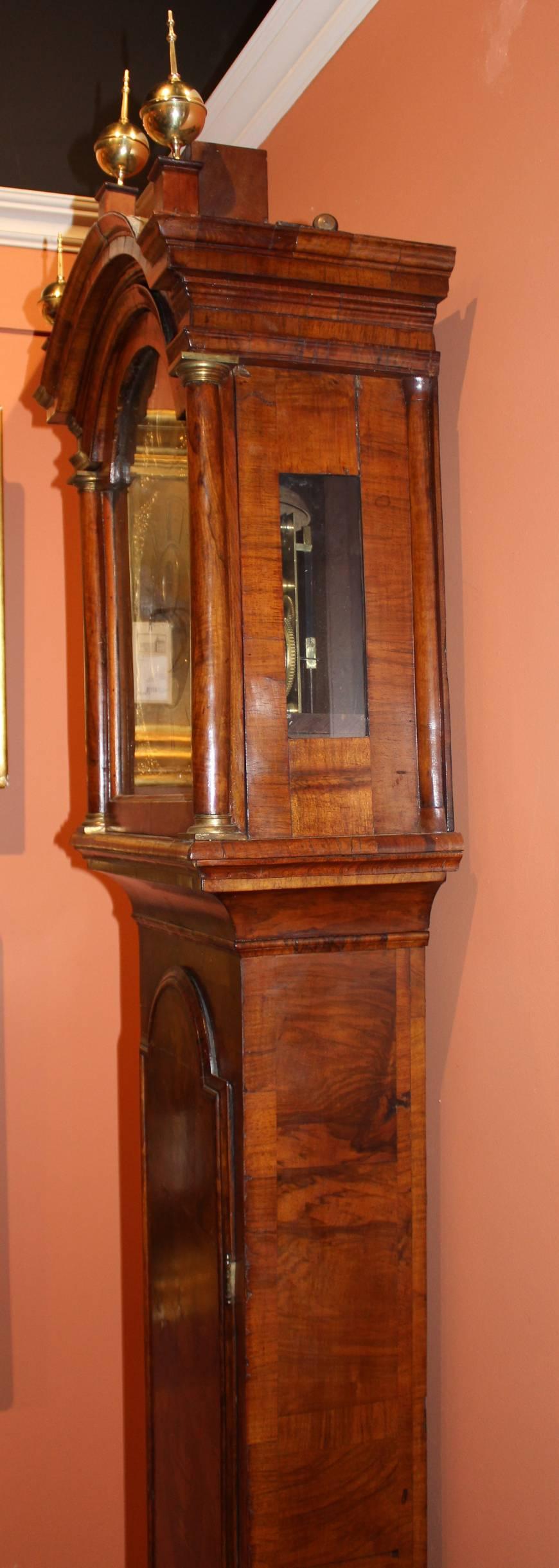 18th Century William Webster English Tall Case Clock with Rare 30 Day Movement, circa 1740