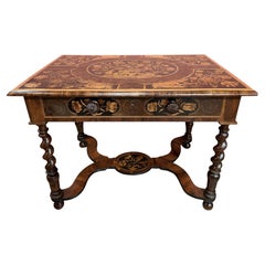 Exceptional Charles II Oyster Veneered Marquetry Table circa 1730