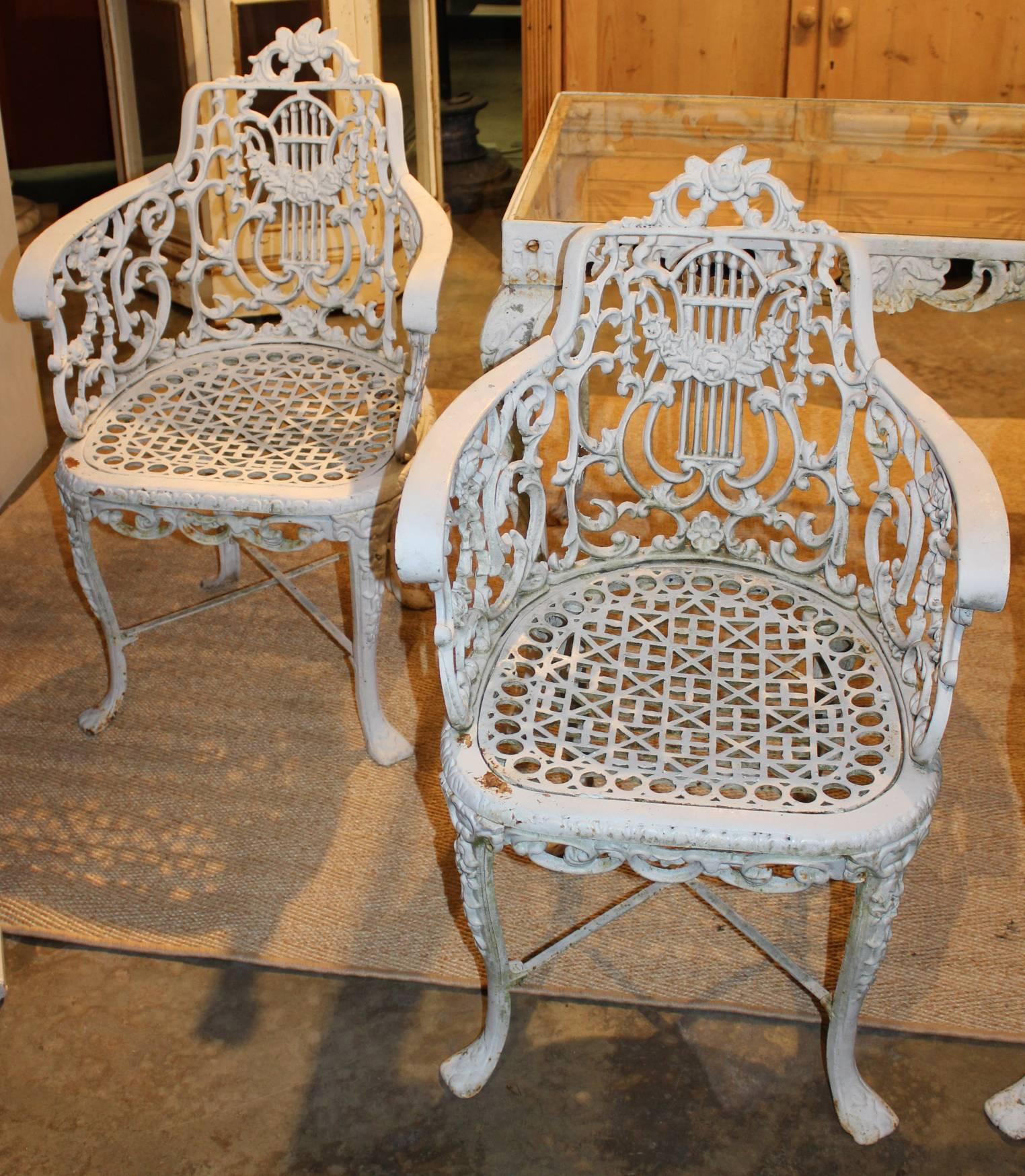 victorian cast iron garden furniture