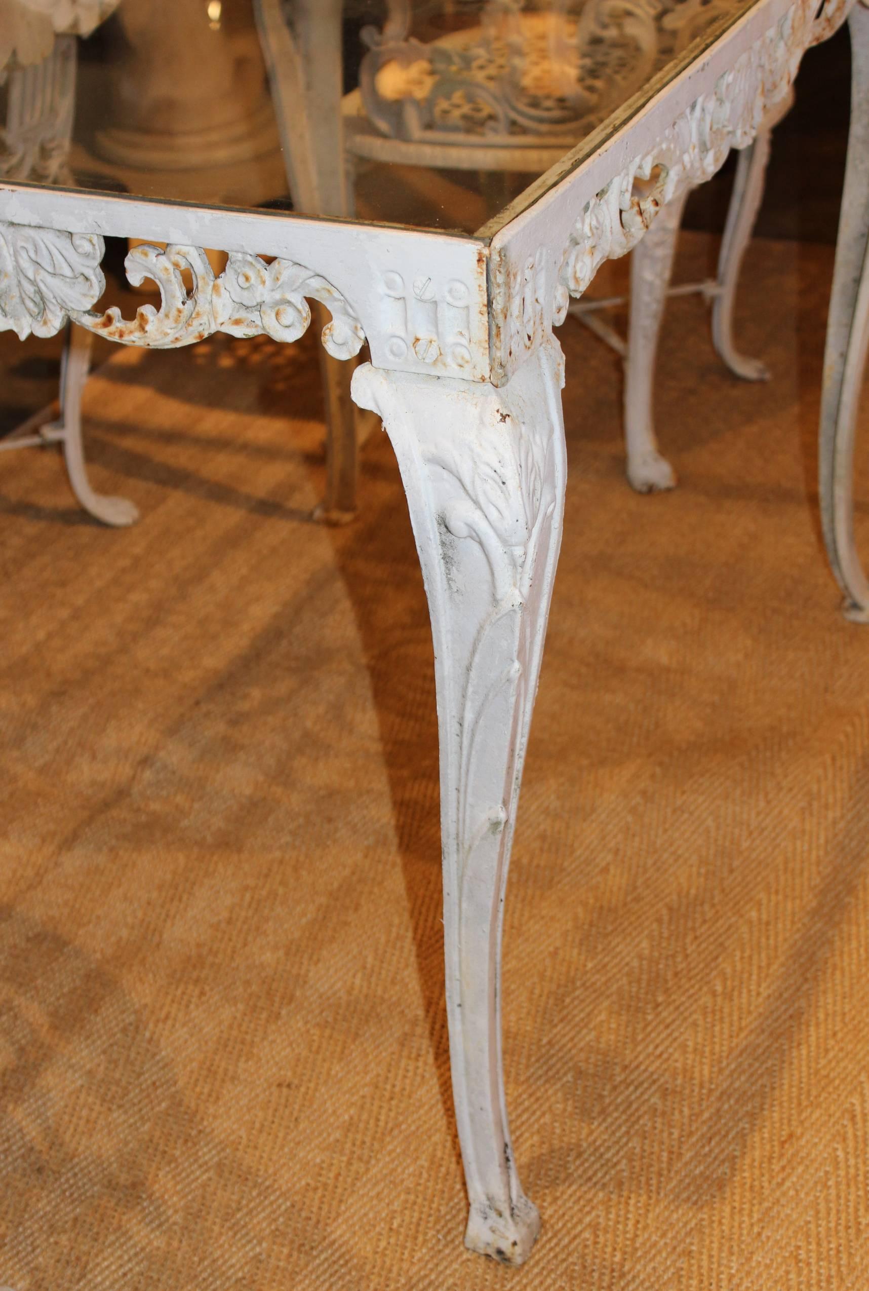 wood and cast iron furniture