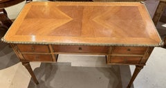 Louis XVI Style Brass Mounted Writing Desk