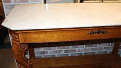 19th Century Biedermeier Marble-Top Console or Pier Table