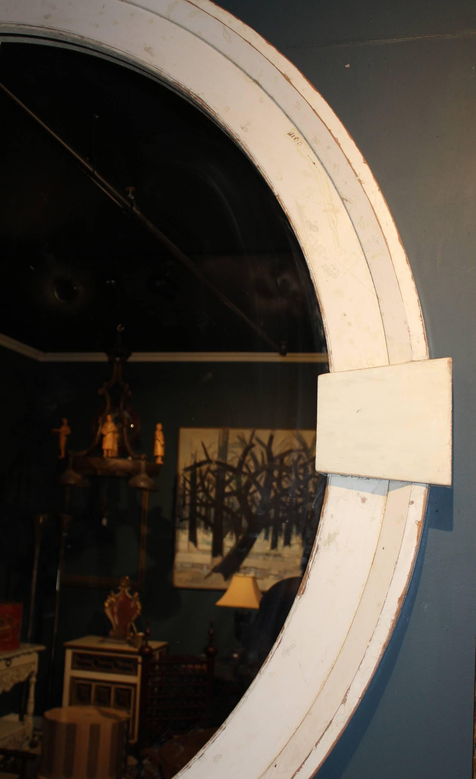 round wood framed mirrors