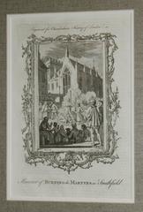 Ensemble de huit gravures européennes connexes au feu de G. Freeman, joliment encadrées