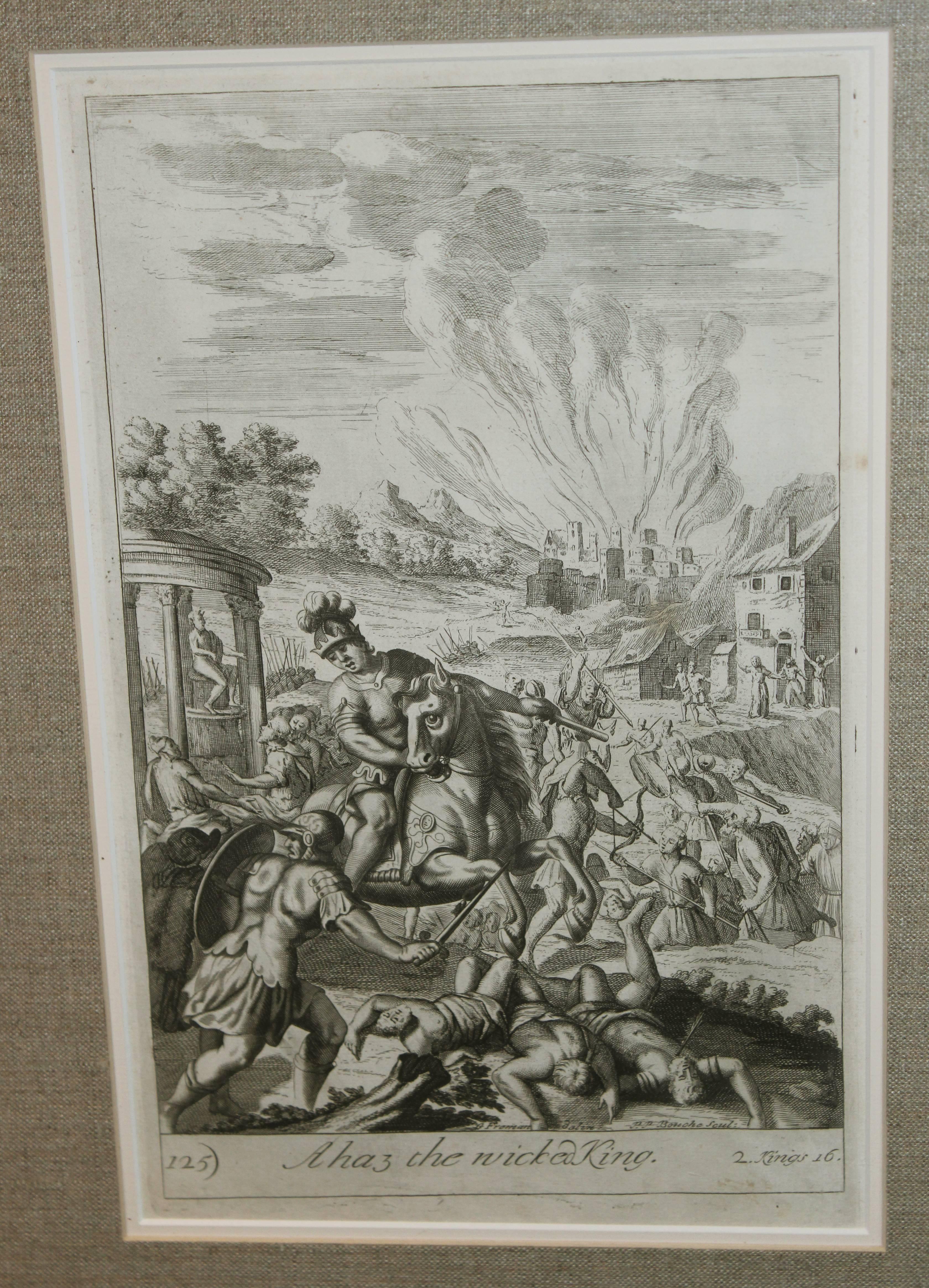 Set of Eight European Fire Related Engravings by G.Freeman Nicely Framed For Sale 4