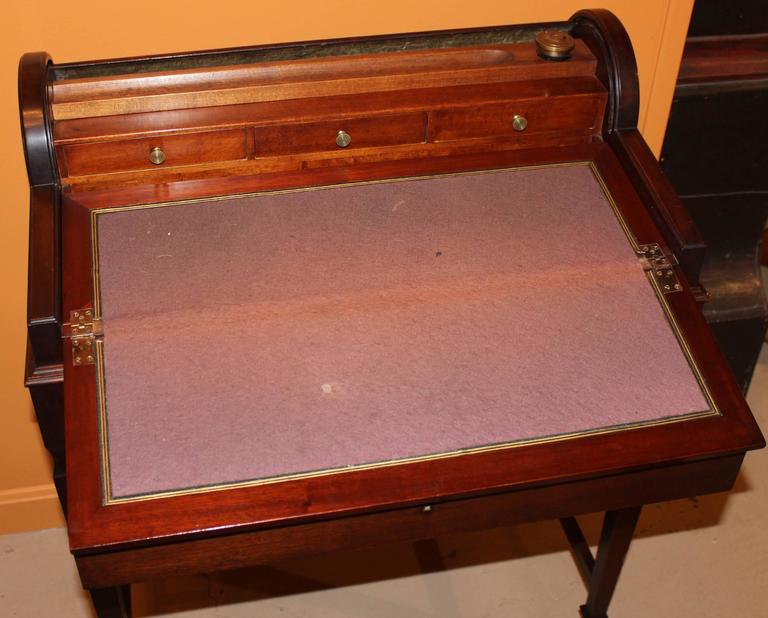 Shaw Furniture Co Petite Roll Top Writing Desk Cambridge Ma Circa Veneer Shaw Furniture Co Petite Roll Top Writing Desk Cambridge Ma Circa 1920 For