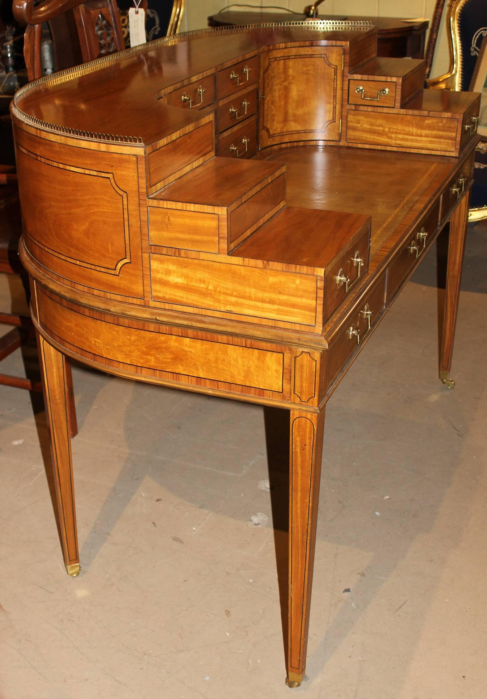 American Baker Furniture 1765 Carlton Collector’s Edition Satinwood Writing Desk