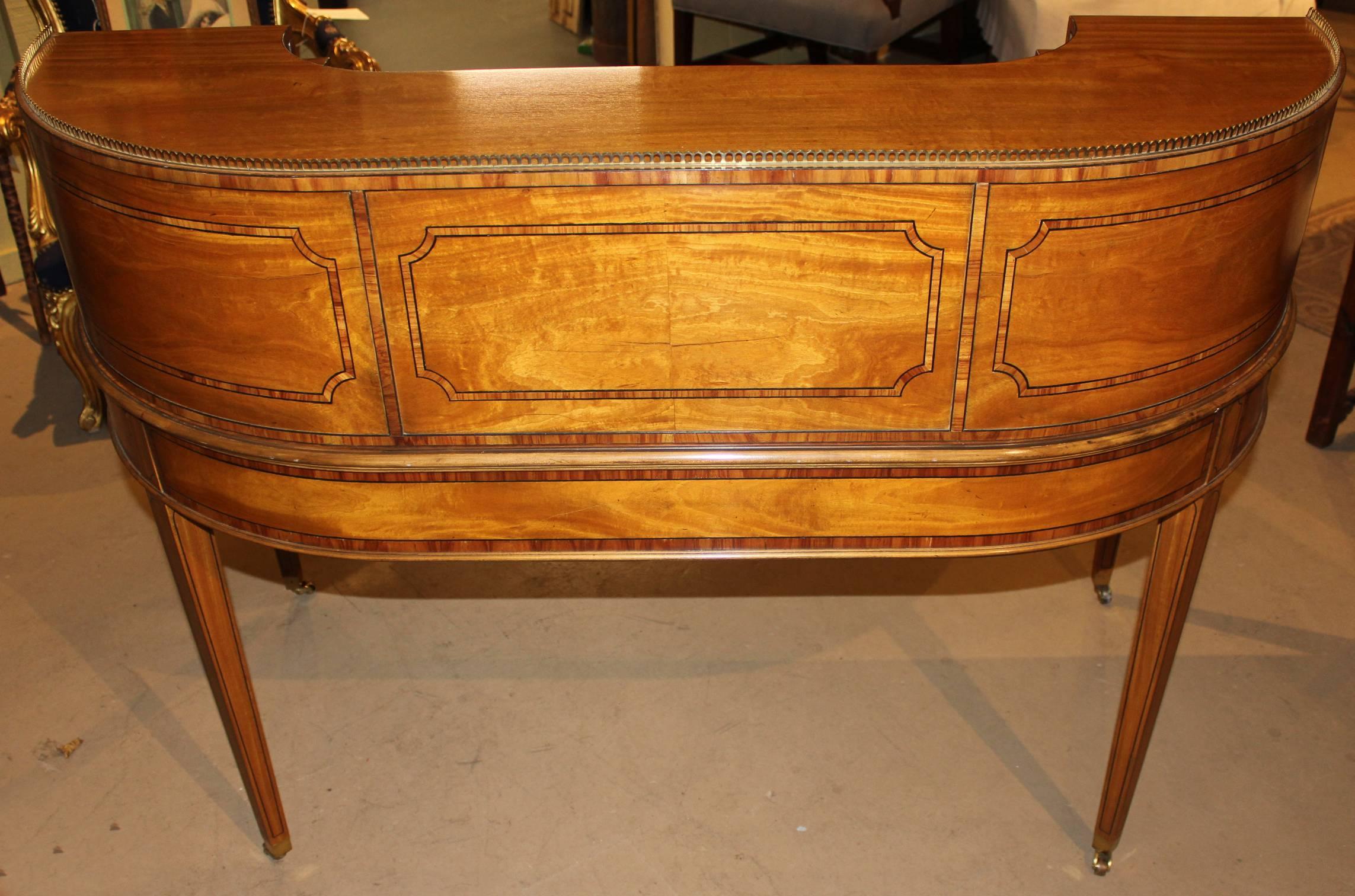Carved Baker Furniture 1765 Carlton Collector’s Edition Satinwood Writing Desk