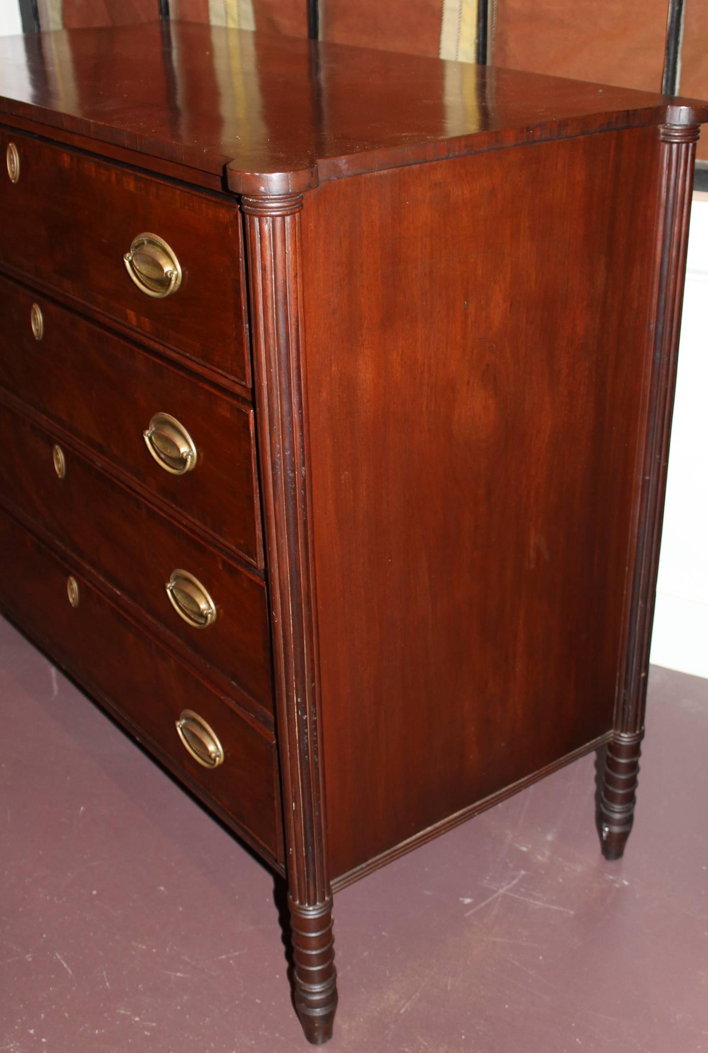 sheraton chest of drawers