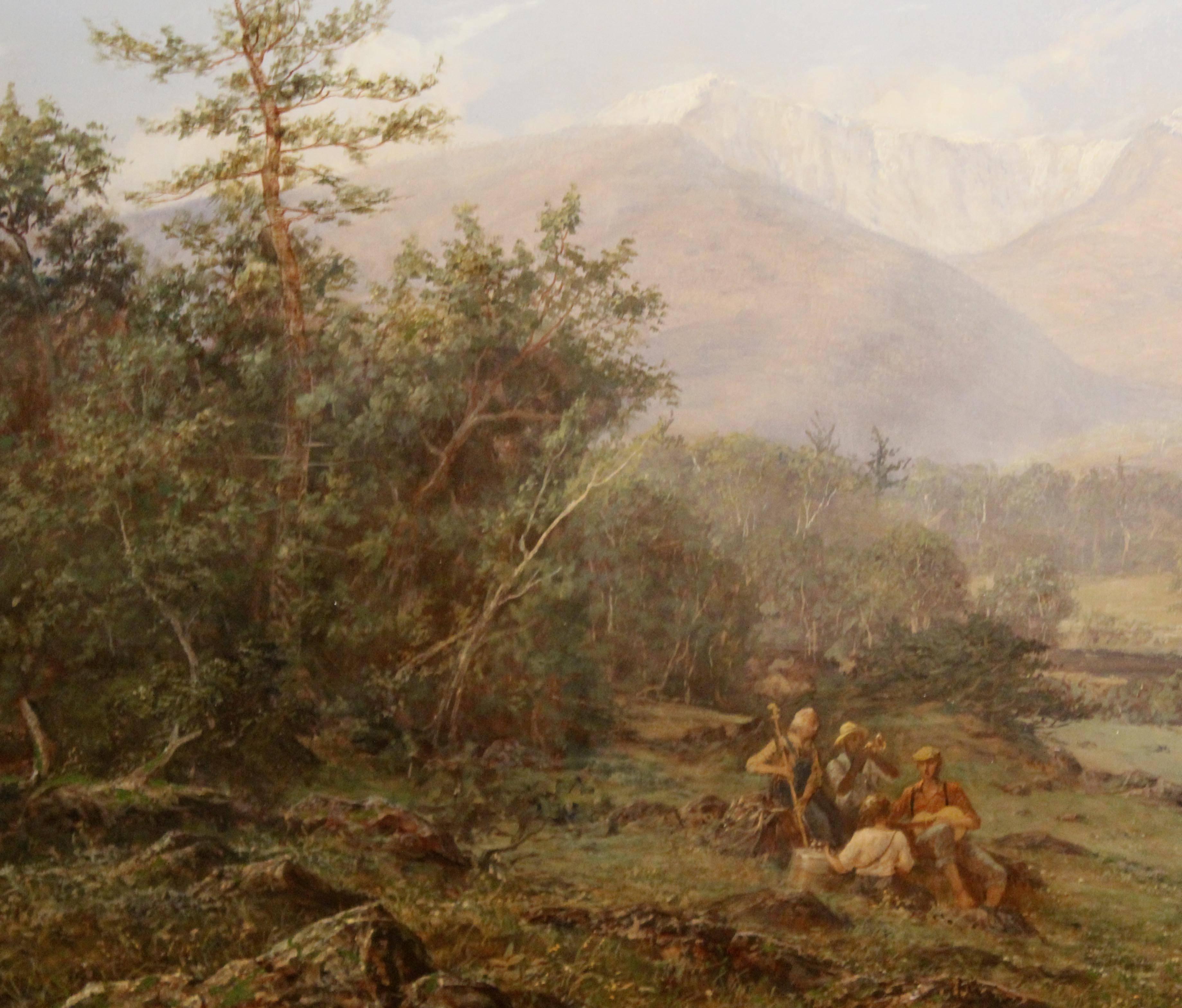 American Erik Koeppel White Mountain Landscape Oil Painting Mt. Washington NH