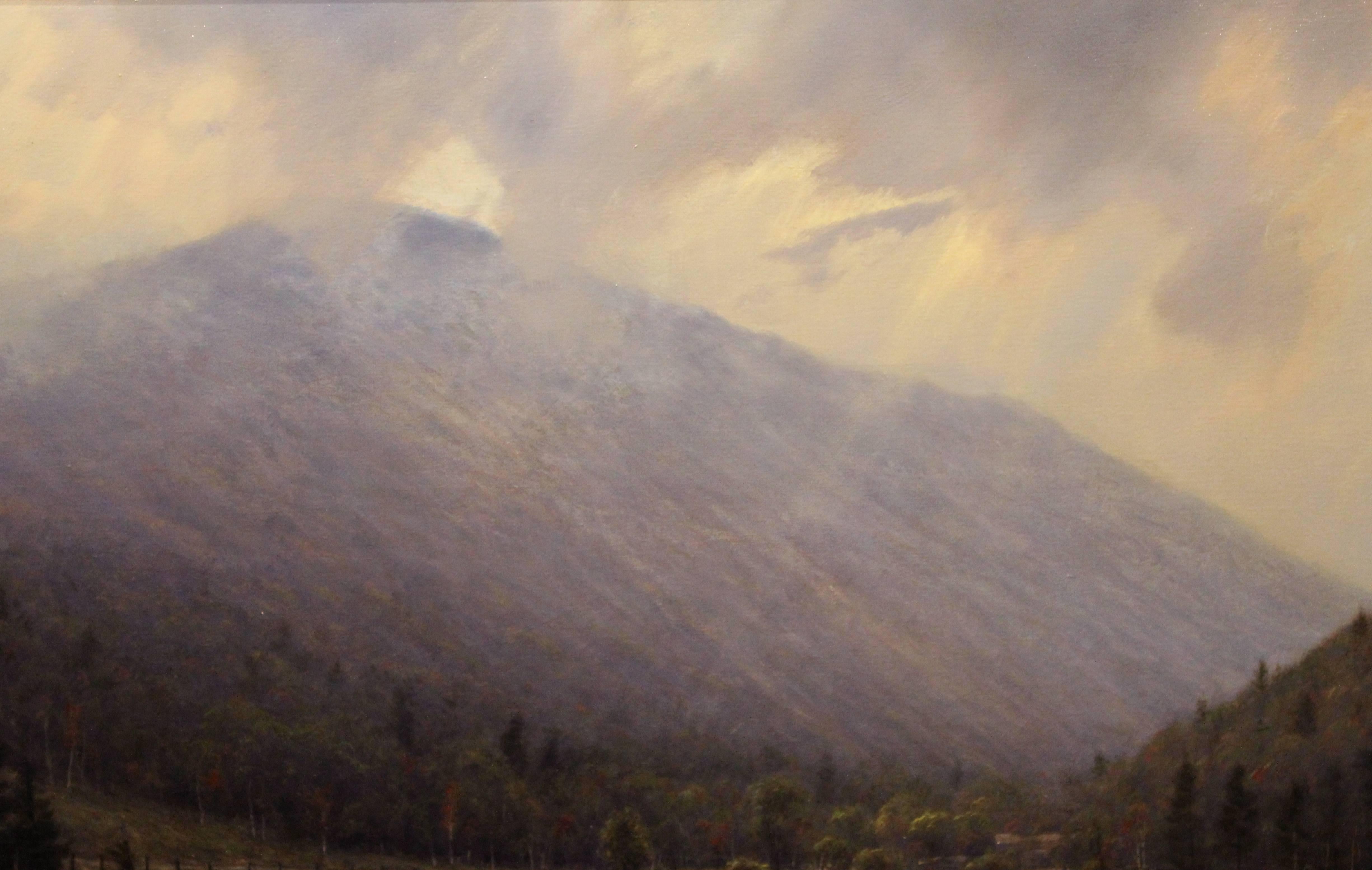 American William R. Davis Oil Painting Clearing Storm, Echo Lake, Franconia, NH