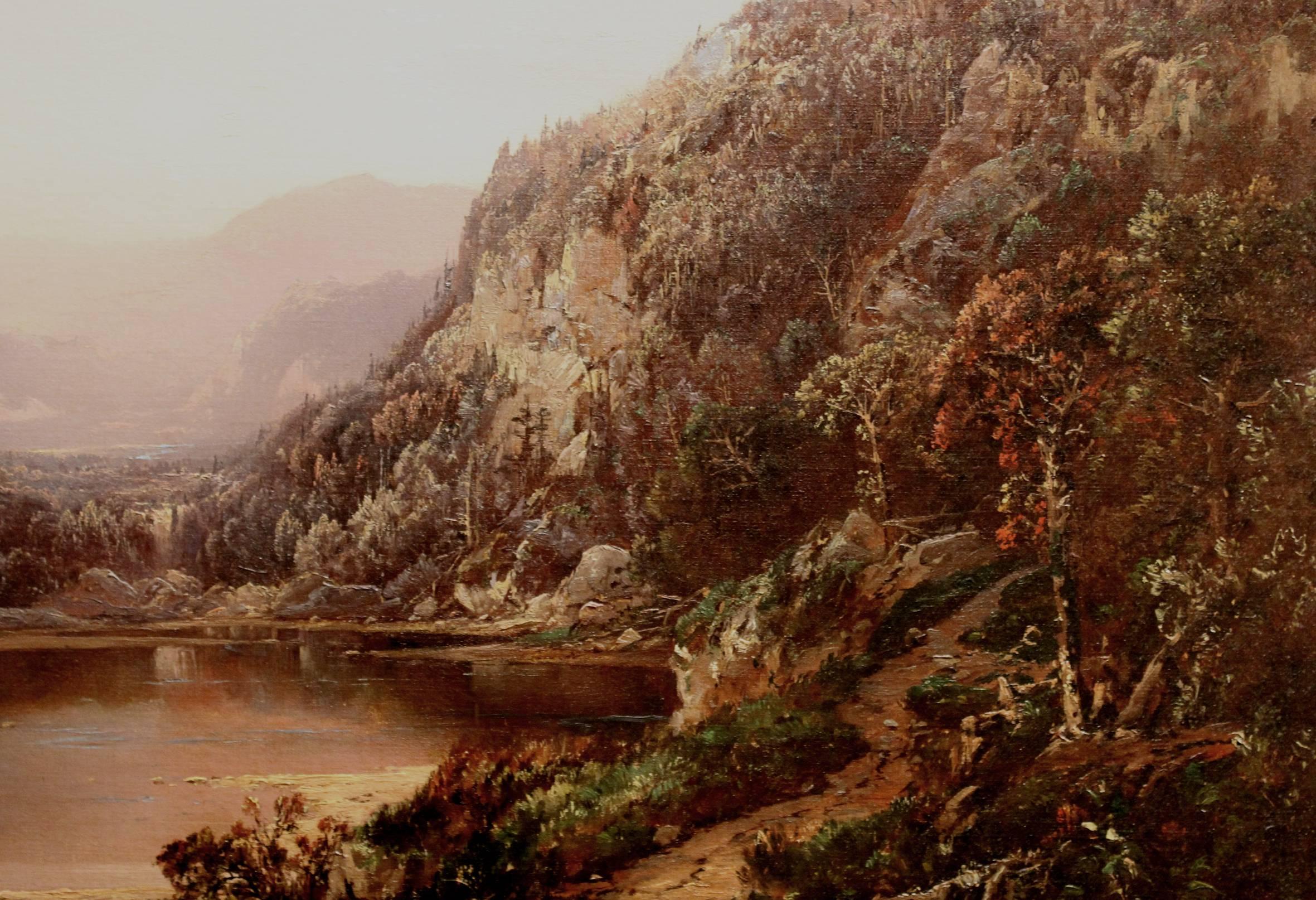 19th Century William Louis Sonntag Painting, October in NH, Near the Foot of Mt. Washington