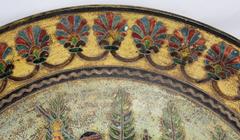 Large Italian Sgraffito Montopoli Arno Terracotta Charger, Signed R. De Pucci