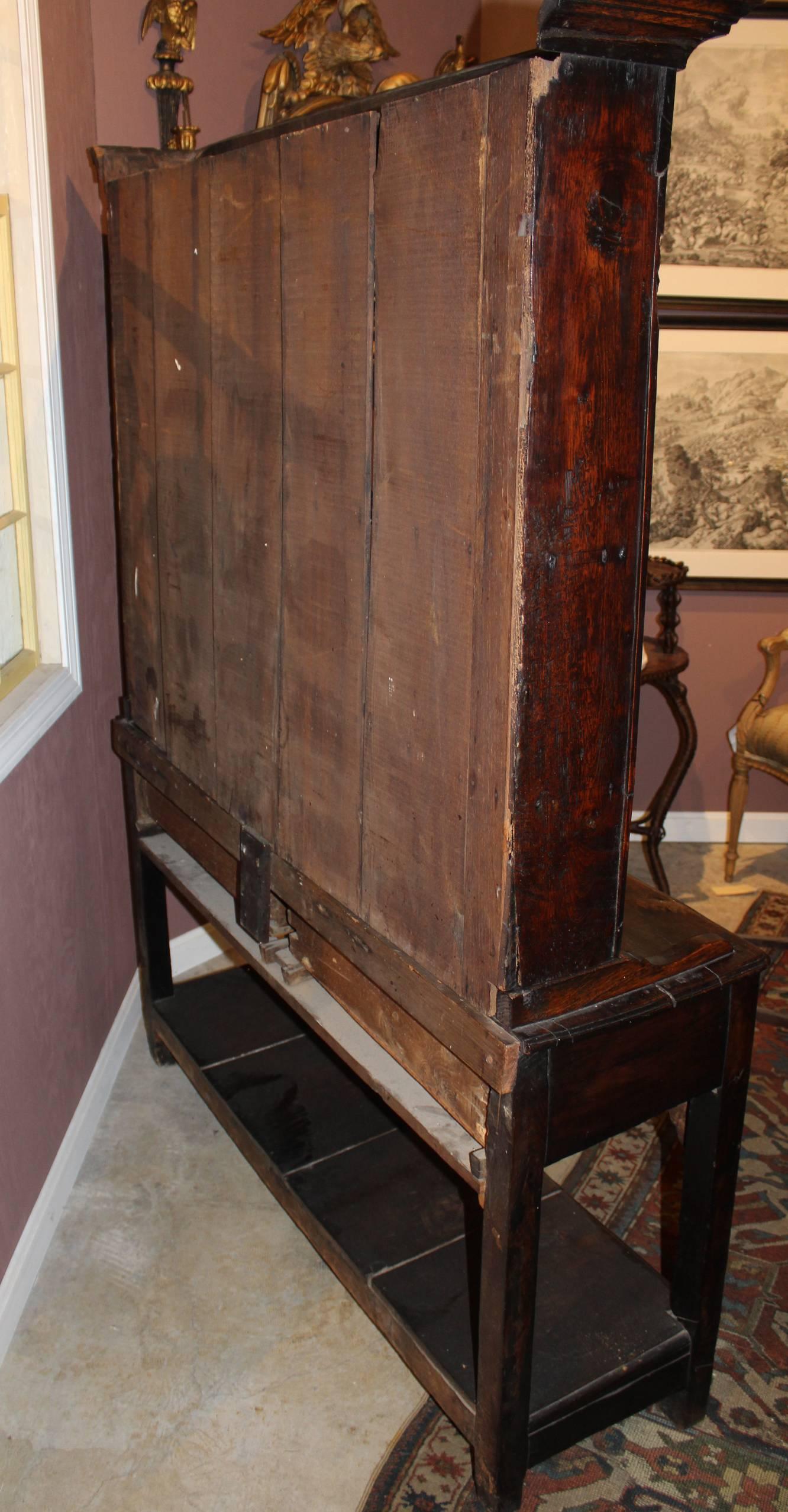 Diminutive 18th Century Georgian Oak Welsh Cupboard 4